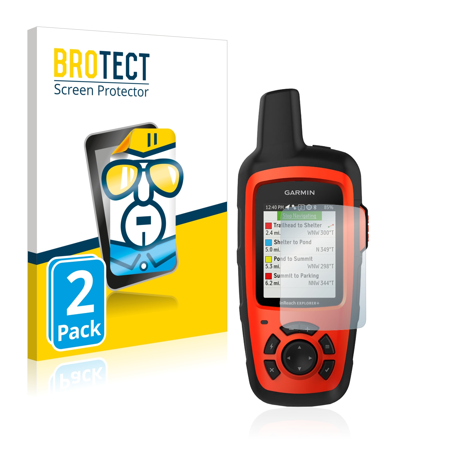 2x BROTECT Displayschutz-Folie pro Garmin inReach Explorer+