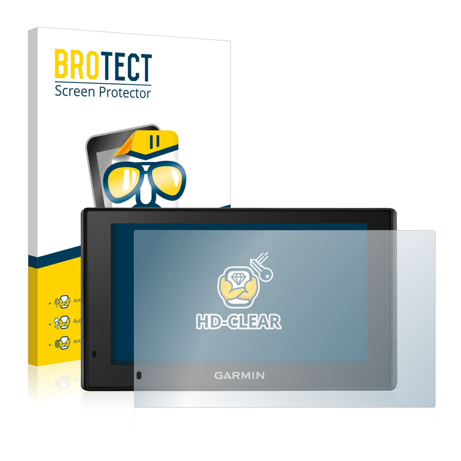 2x BROTECT Displayschutz-Folie pro Garmin DriveSmart 51 LMT-D