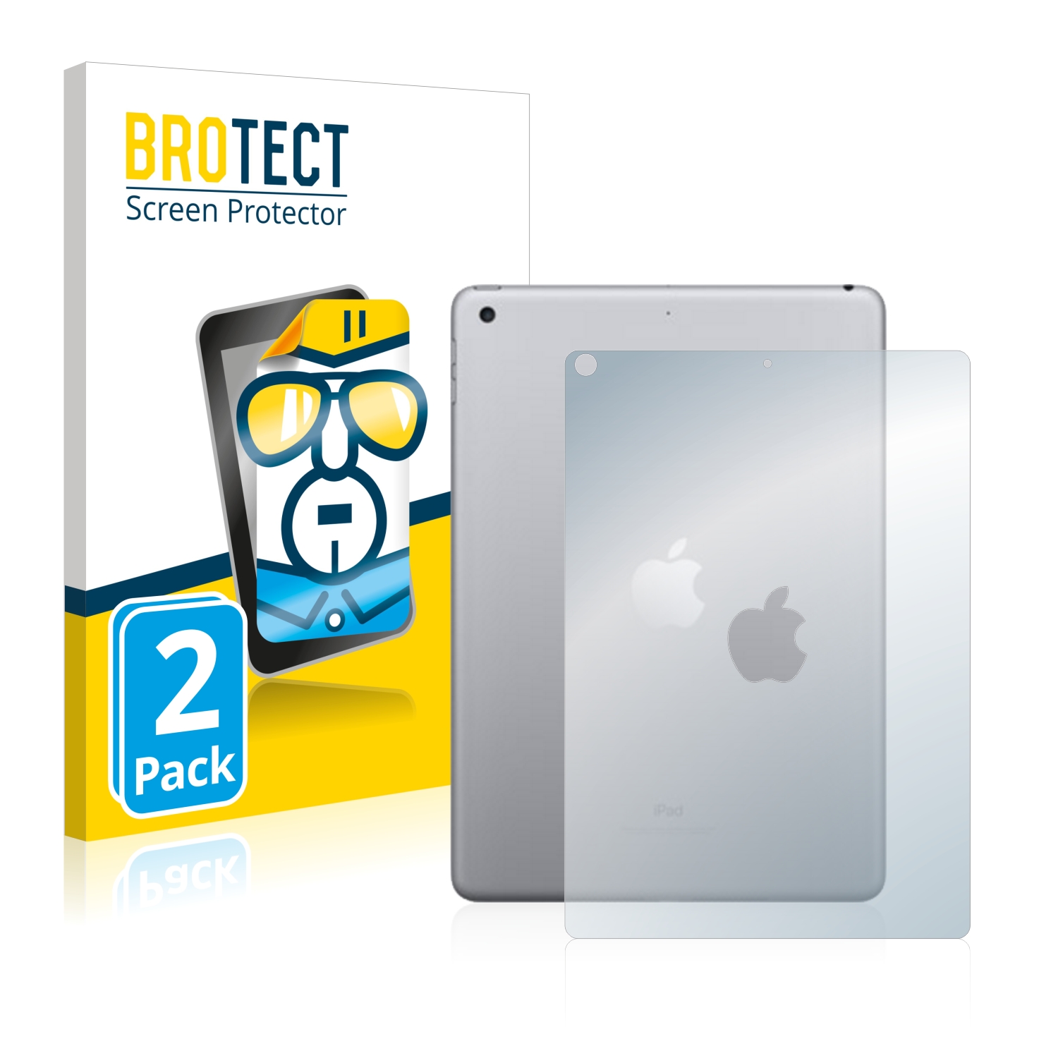 2x BROTECT Displayschutz-Folie pro Apple iPad 9.7 2017 (zadní strana, 5. Gen.)