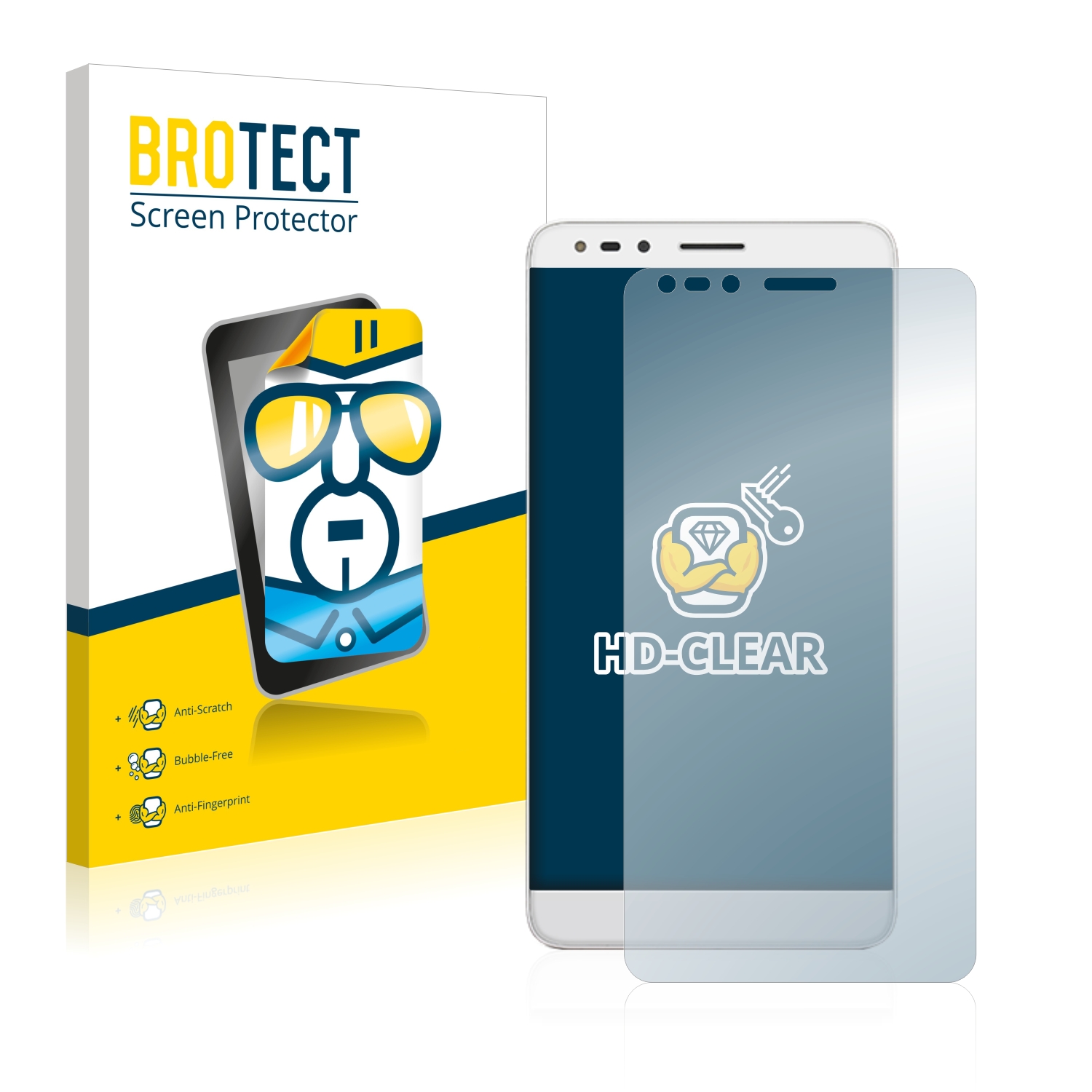 2x BROTECT Displayschutz-Folie pro Alcatel One Touch Pop 4 (6)