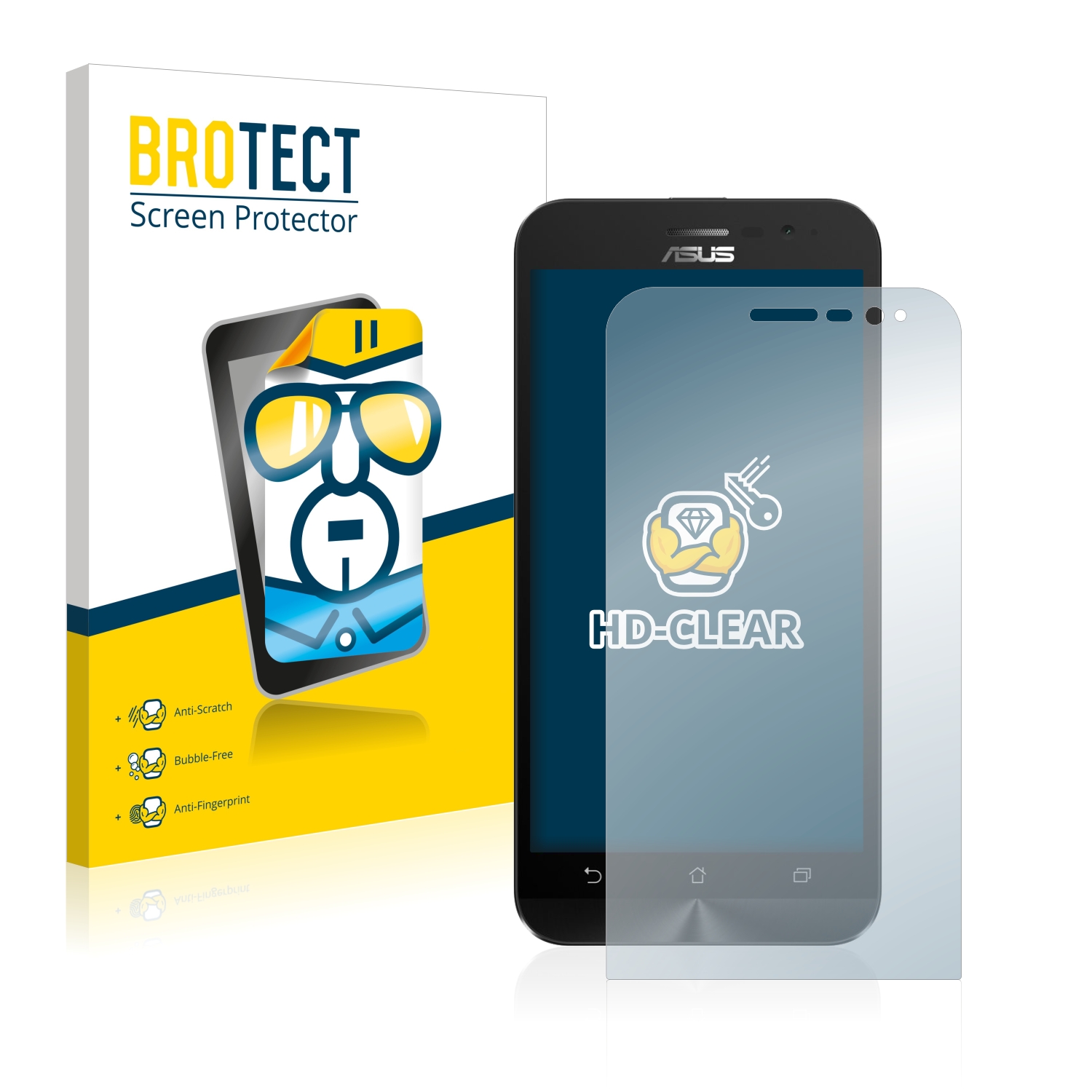 2x BROTECT Displayschutz-Folie pro ASUS ZenFone Go ZB500KL