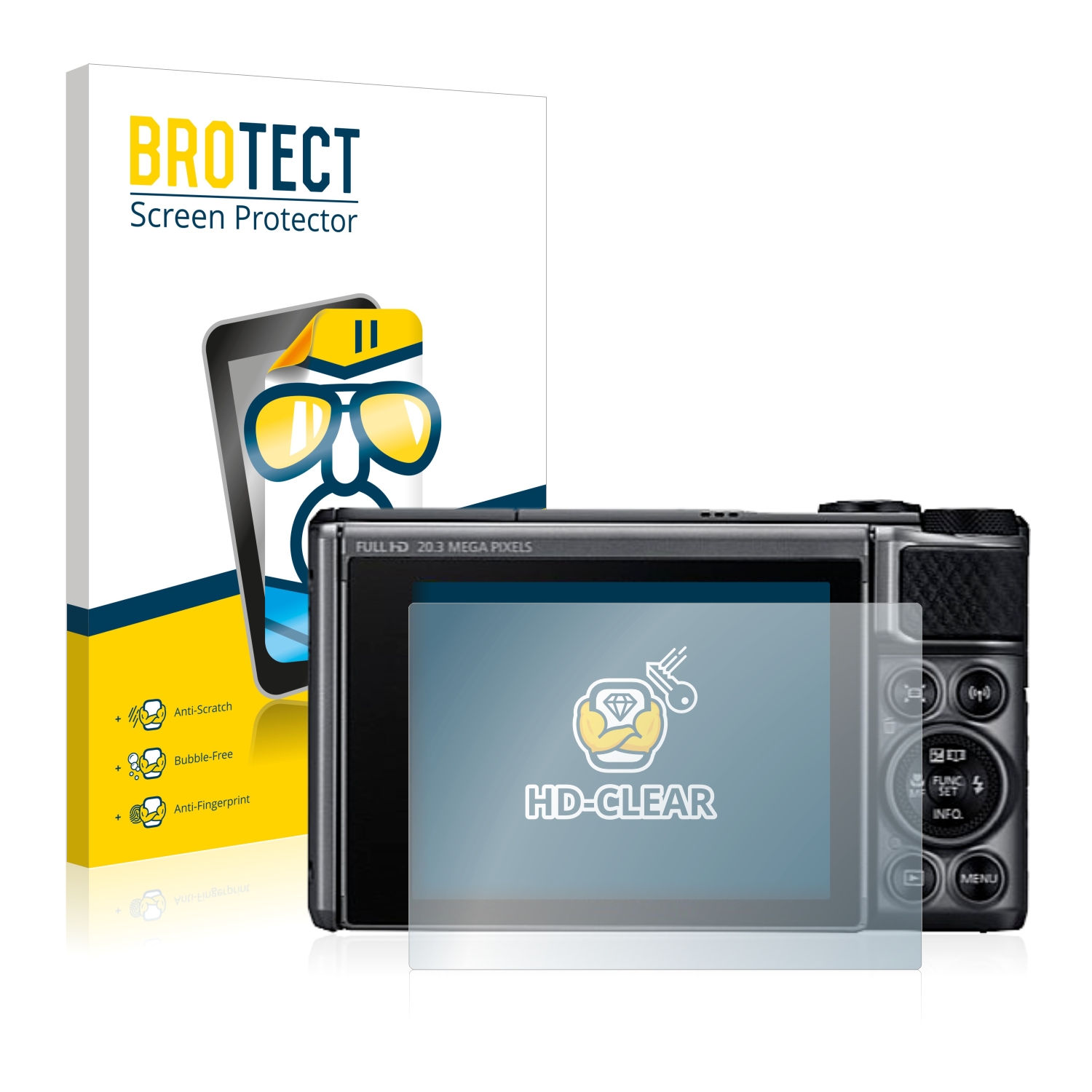 2x BROTECT Displayschutz-Folie pro Canon PowerShot SX730 HS