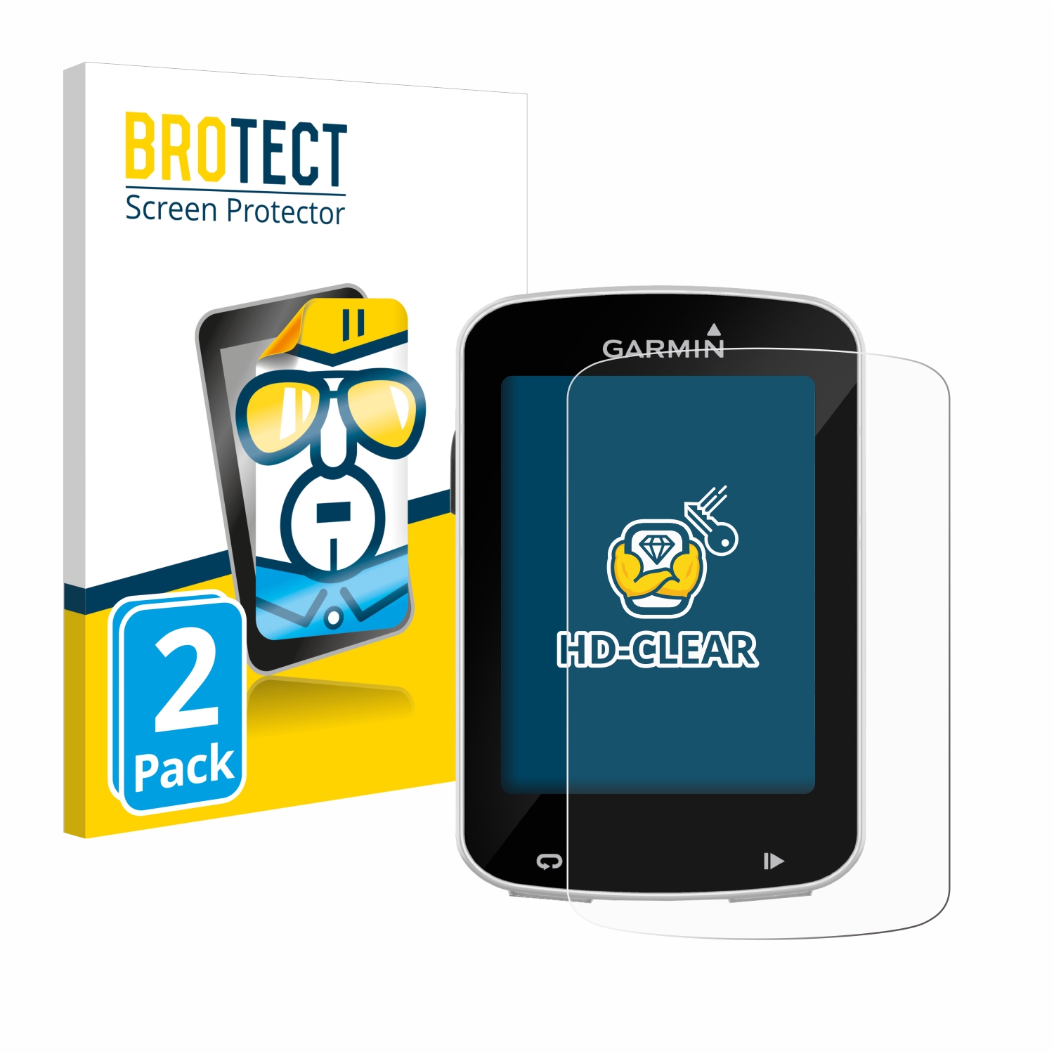 2x BROTECT Displayschutz-Folie pro Garmin Edge Explore 820