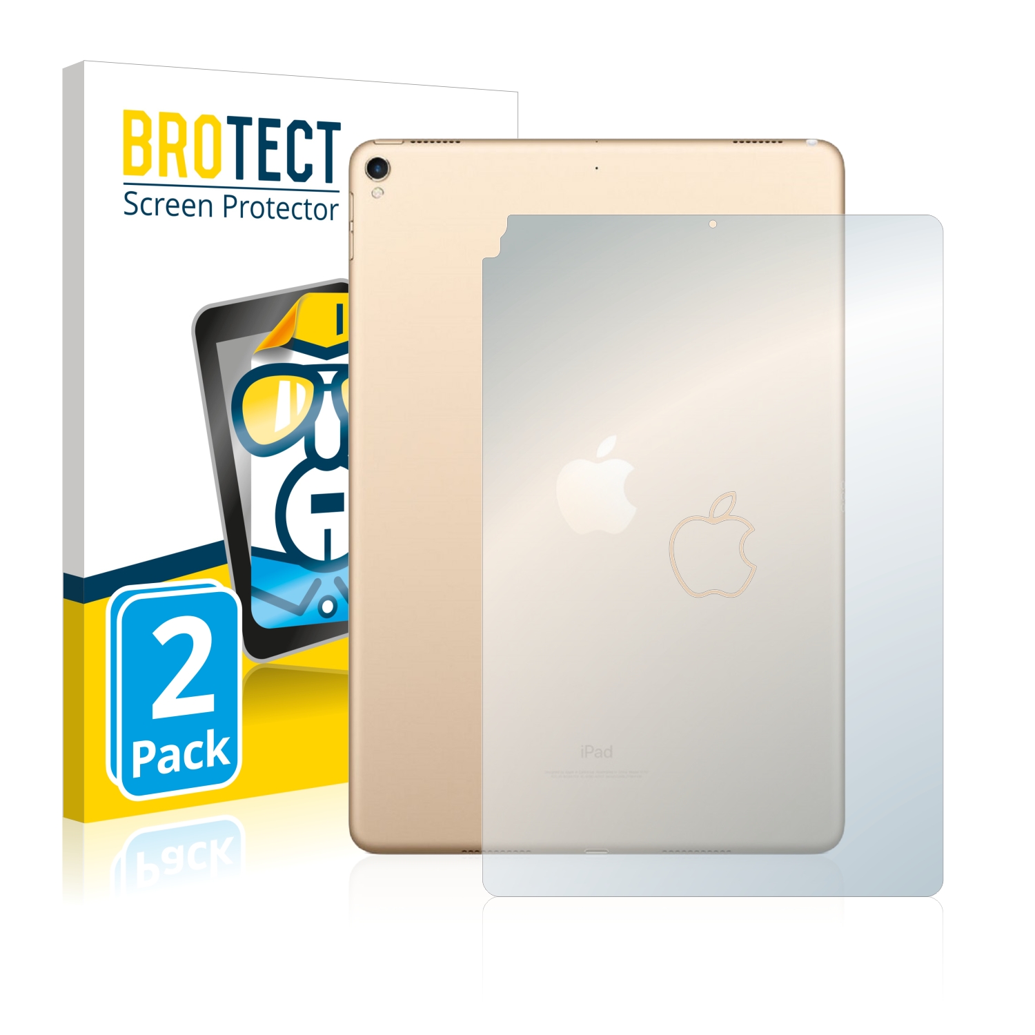 2x BROTECT Displayschutz-Folie pro Apple iPad Pro 10.5 2017 (zadní strana)