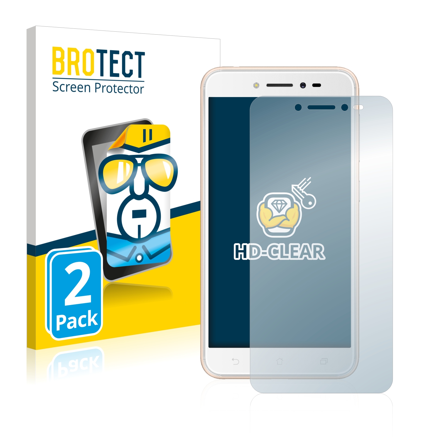 2x BROTECT Displayschutz-Folie pro ASUS ZenFone Live ZB501KL