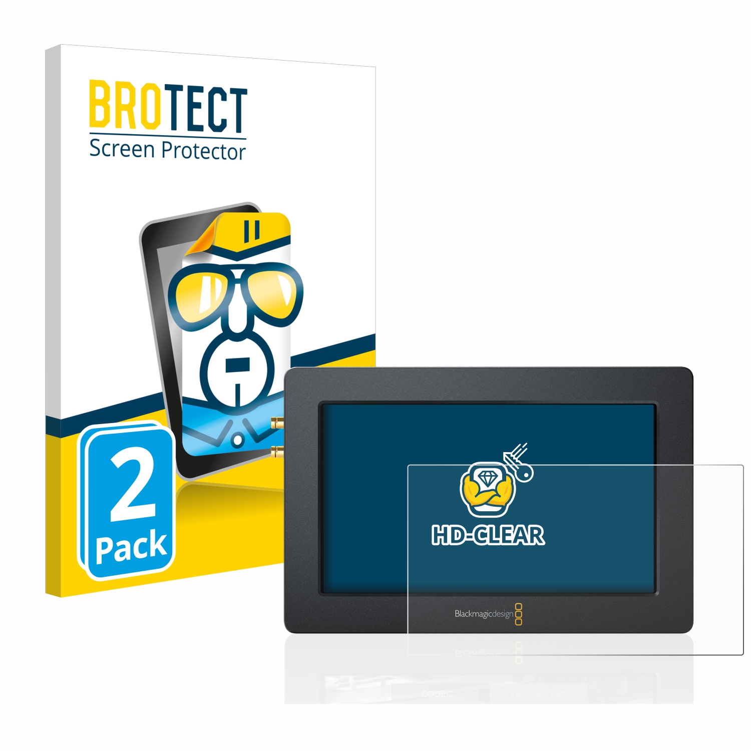 2x BROTECT Displayschutz-Folie pro Blackmagic Design Video Assist (5.0)