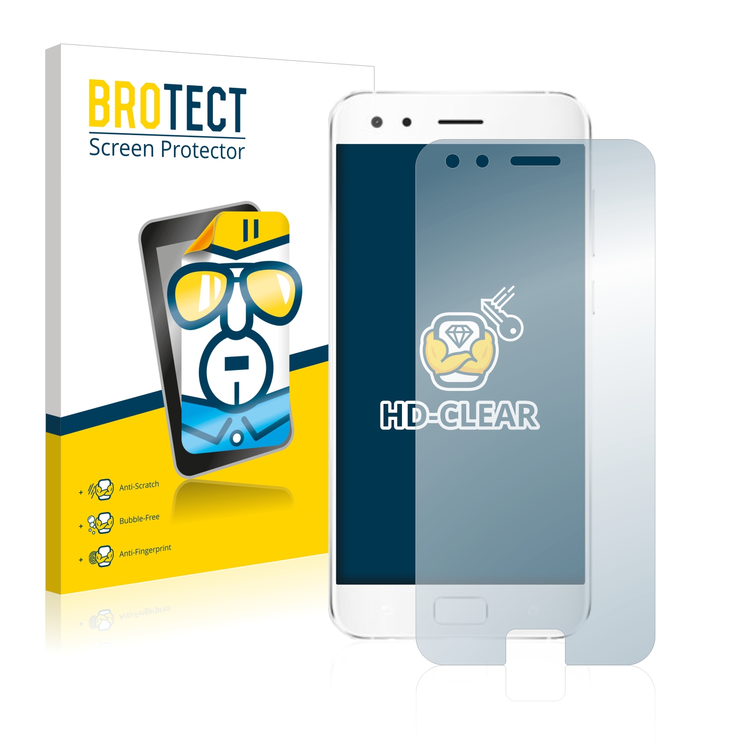 2x BROTECT Displayschutz-Folie pro ASUS ZenFone 4 Pro ZS551KL