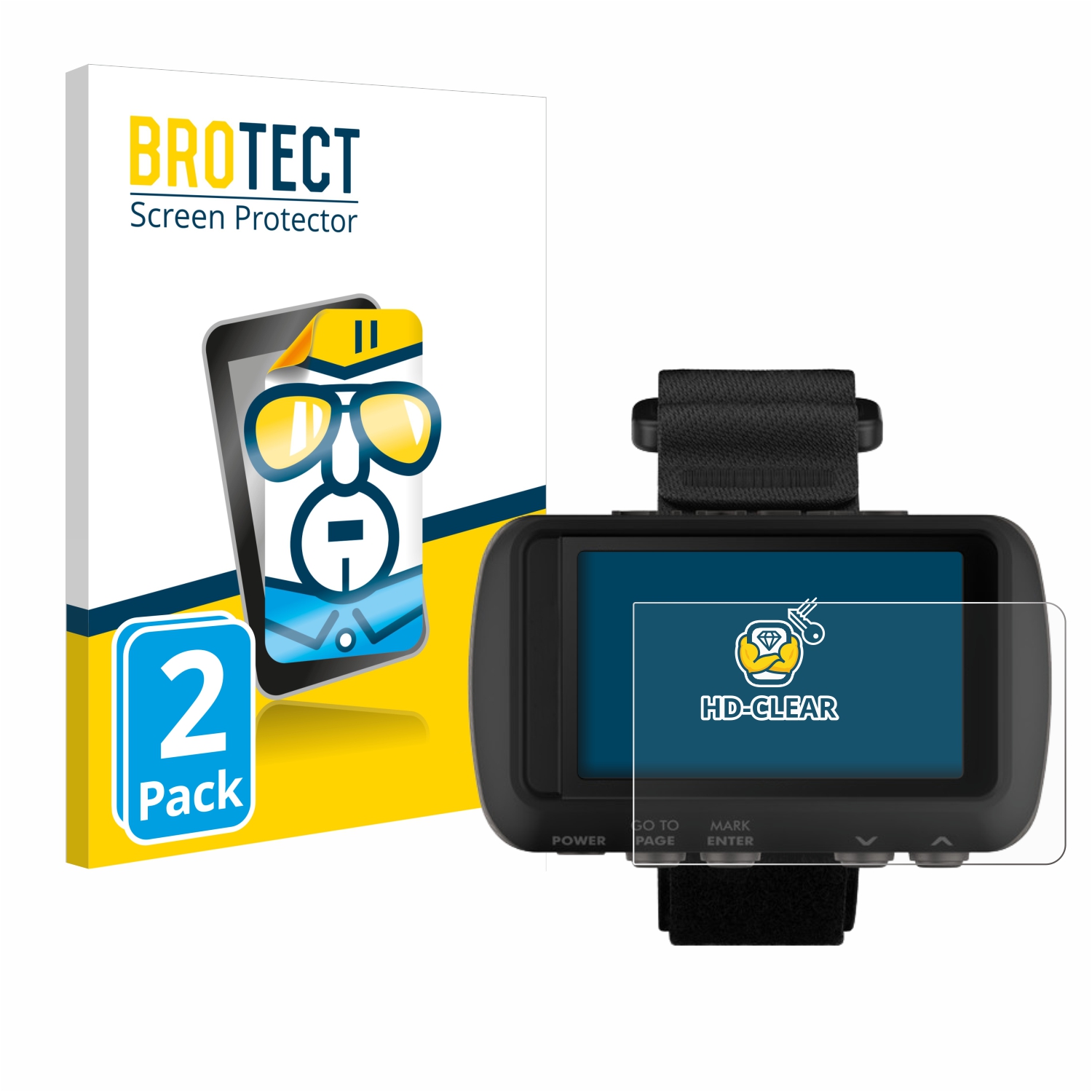 2x BROTECT Displayschutz-Folie pro Garmin Foretrex 601