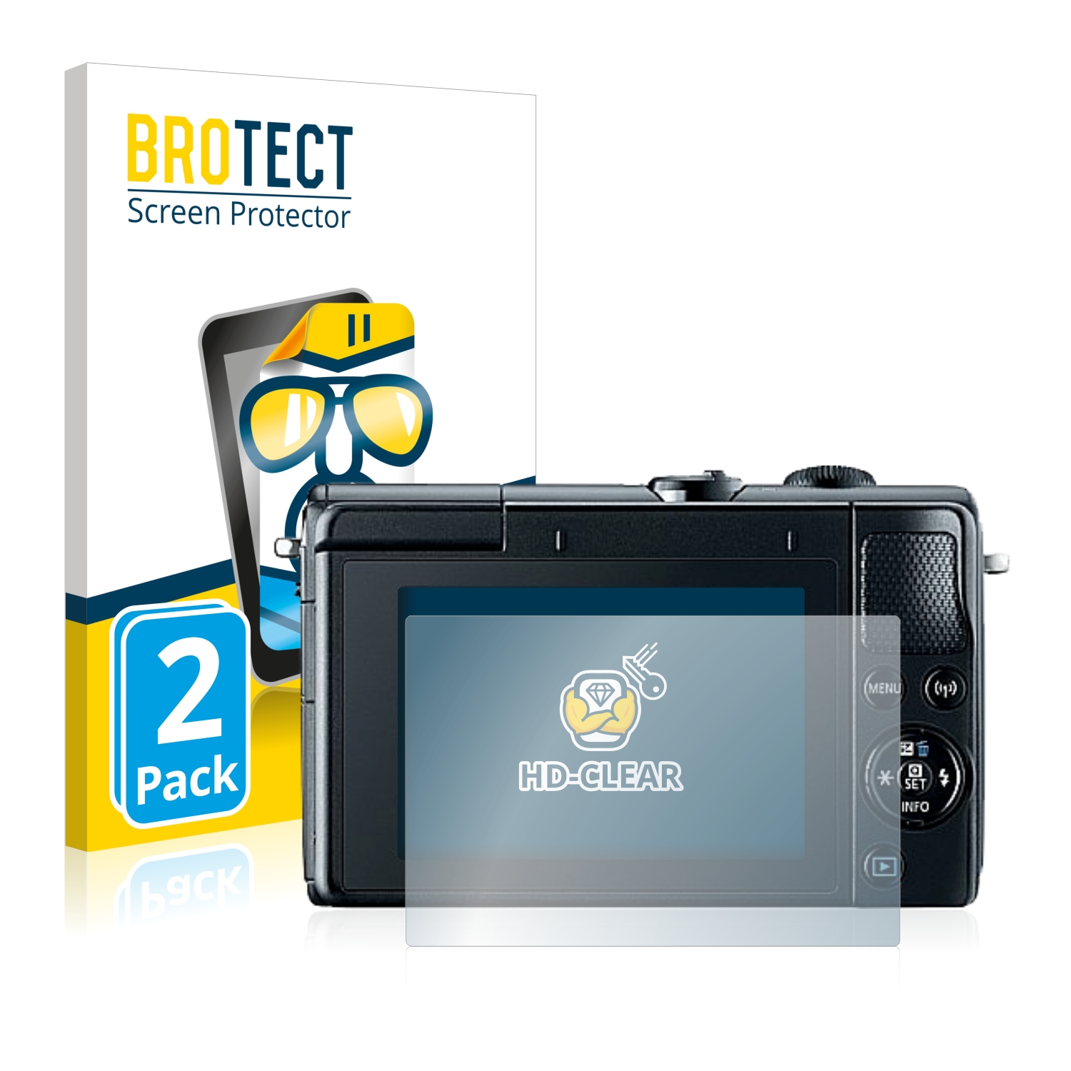 2x BROTECT Displayschutz-Folie pro Canon EOS M100