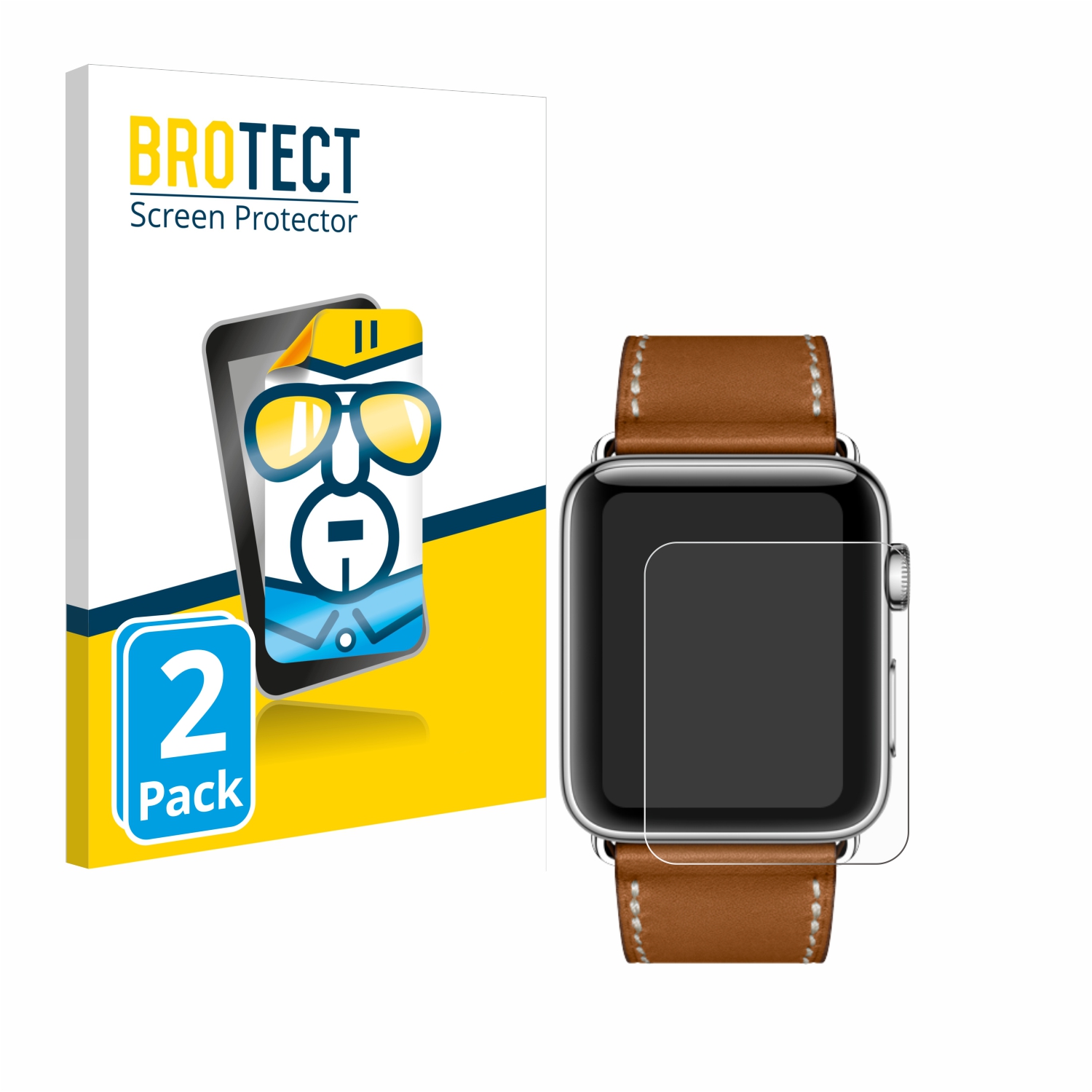 2x BROTECT Displayschutz-Folie pro Apple Watch Hermčs Series 3 (42 mm)