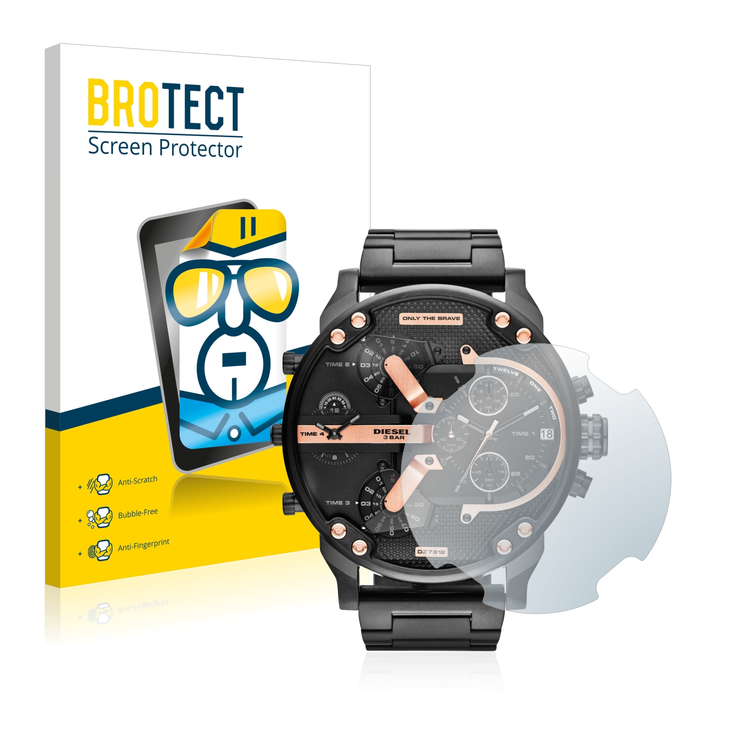2x BROTECT Displayschutz-Folie pro Diesel DZ7312