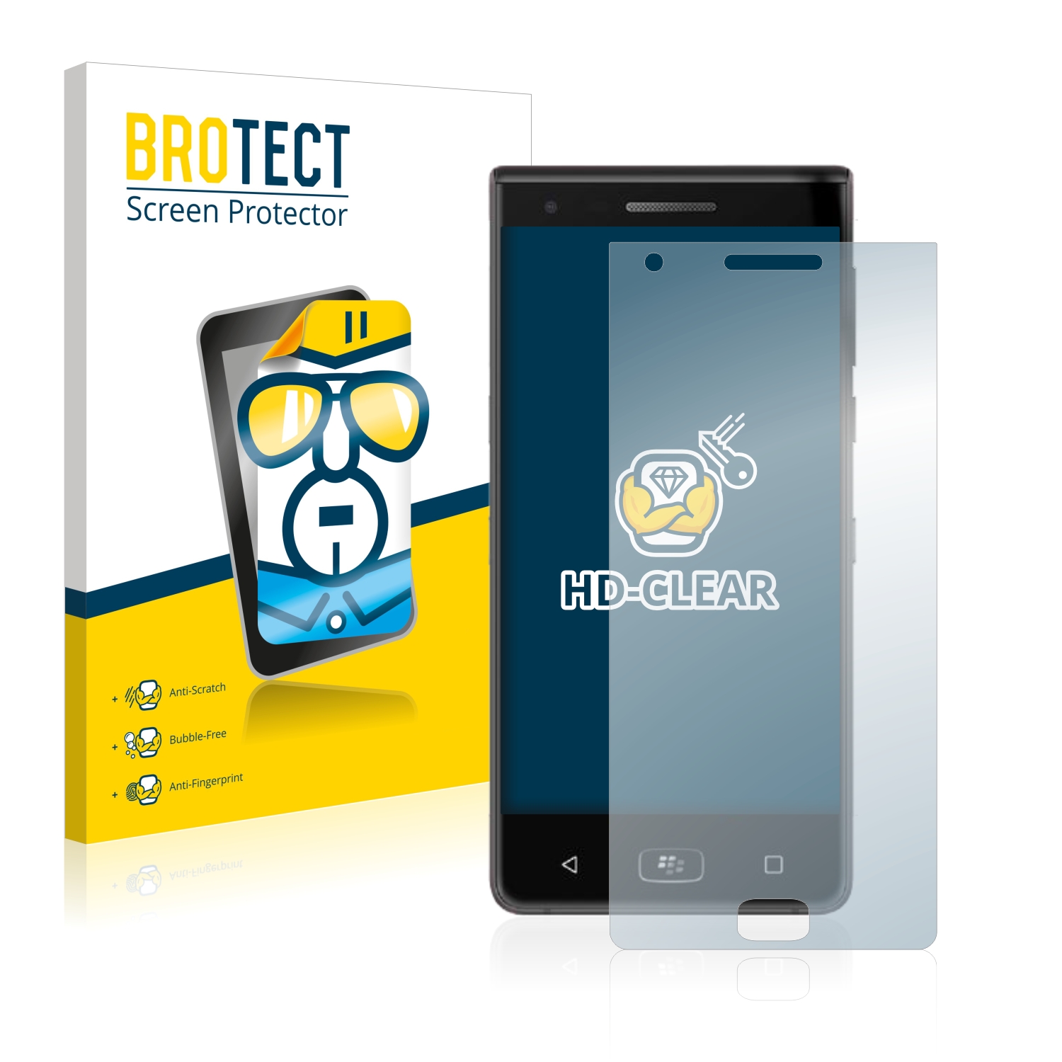 2x BROTECT Displayschutz-Folie pro BlackBerry Motion 2017