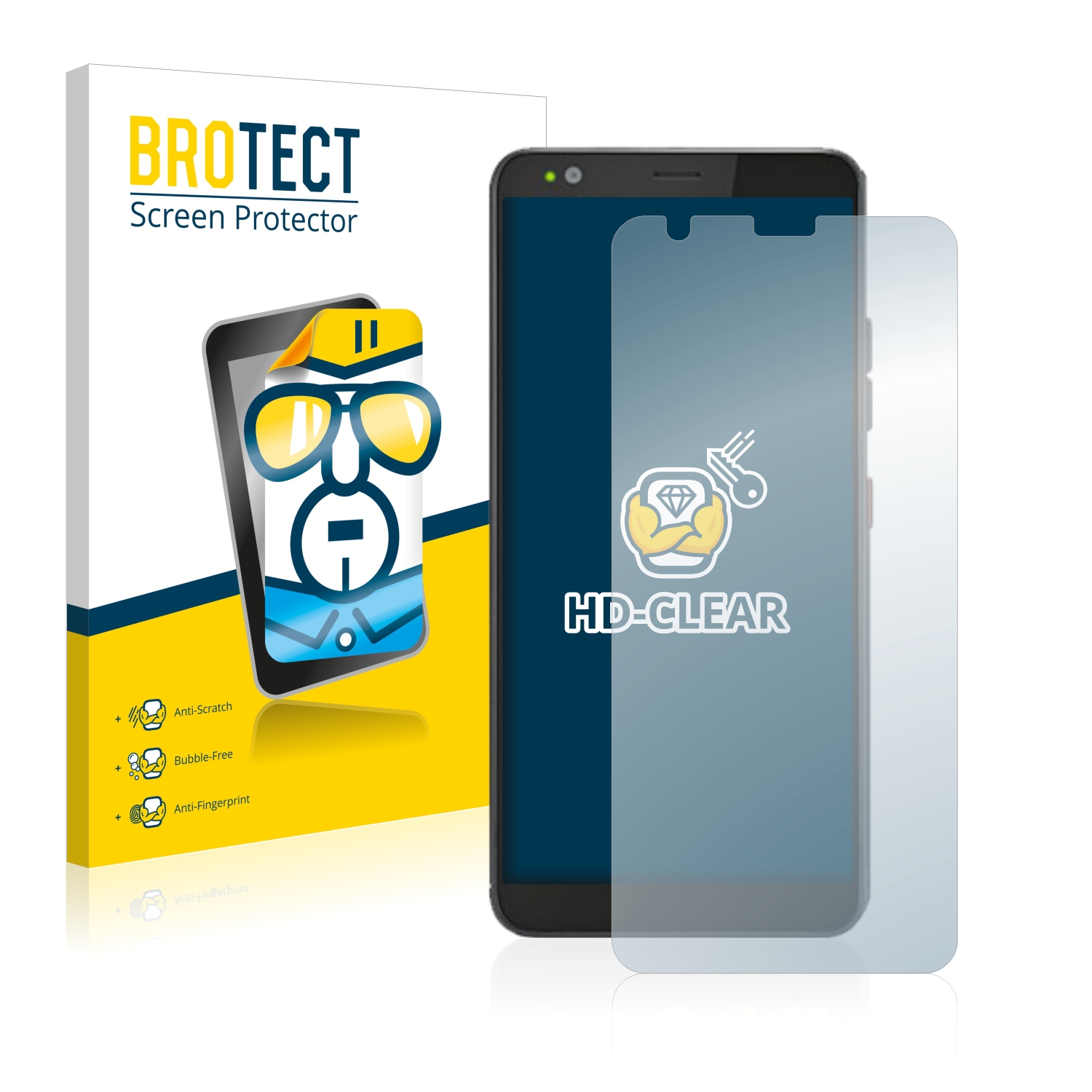 2x BROTECT Displayschutz-Folie pro Gigaset GS370