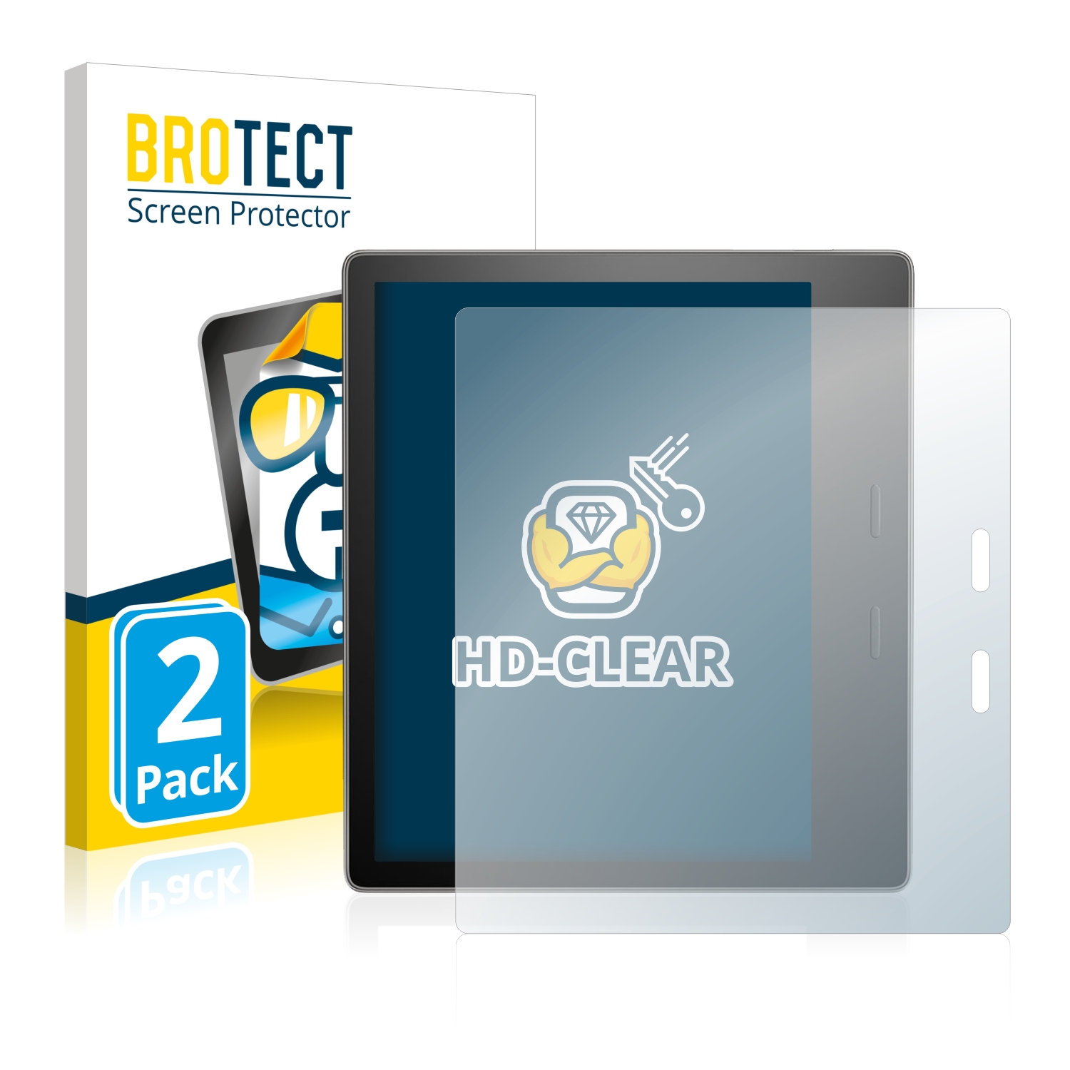 2x BROTECT Displayschutz-Folie pro Amazon Kindle Oasis 2017 (9. Gen.)