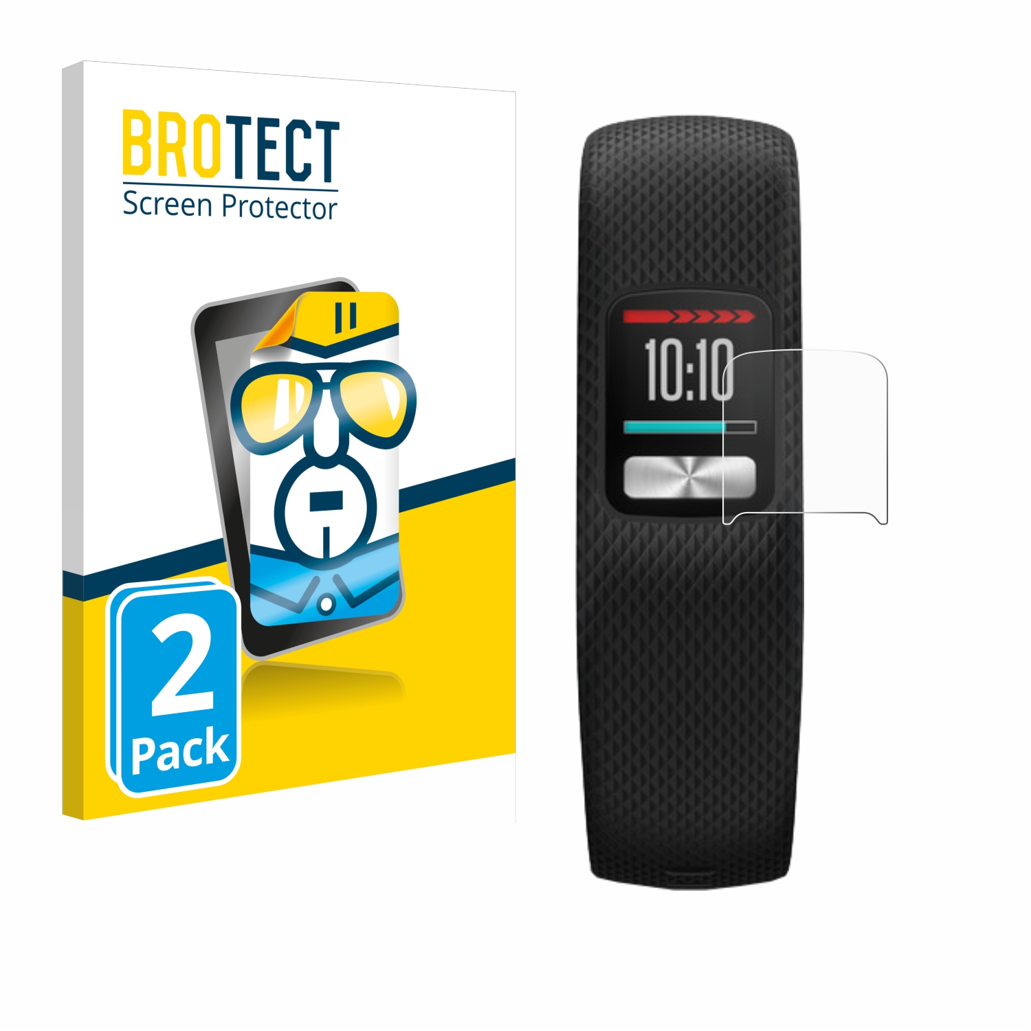 2x BROTECT Displayschutz-Folie pro Garmin Vivofit 4