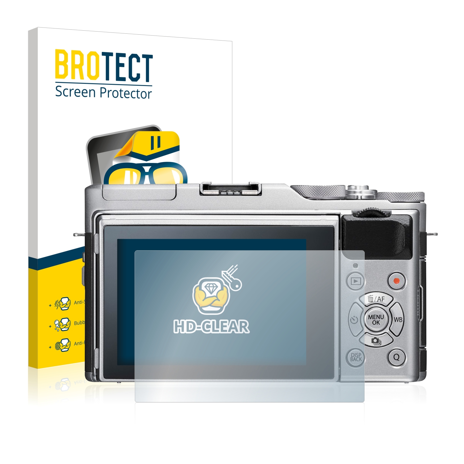 2x BROTECT Displayschutz-Folie pro Fujifilm X-A5