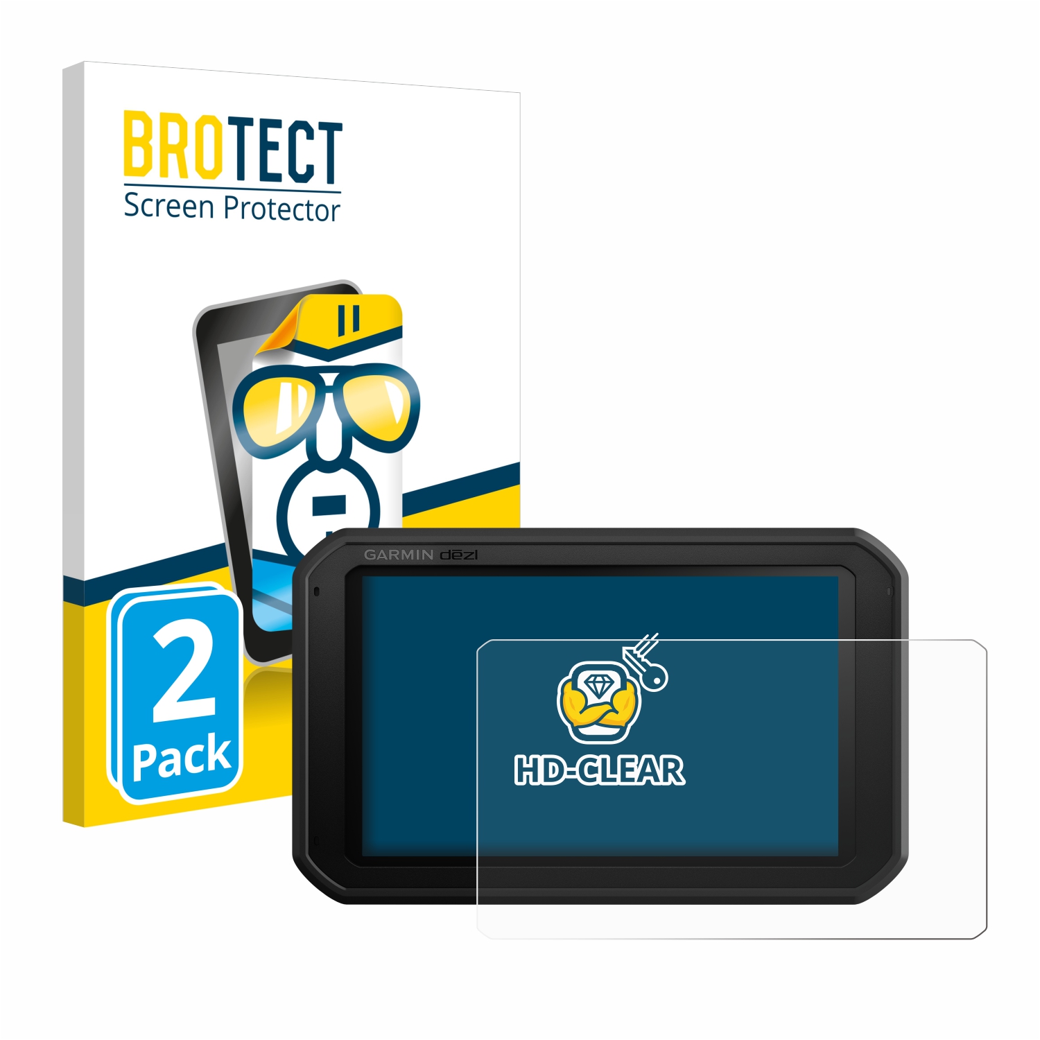 2x BROTECT Displayschutz-Folie pro Garmin dezl 780 LMT-D