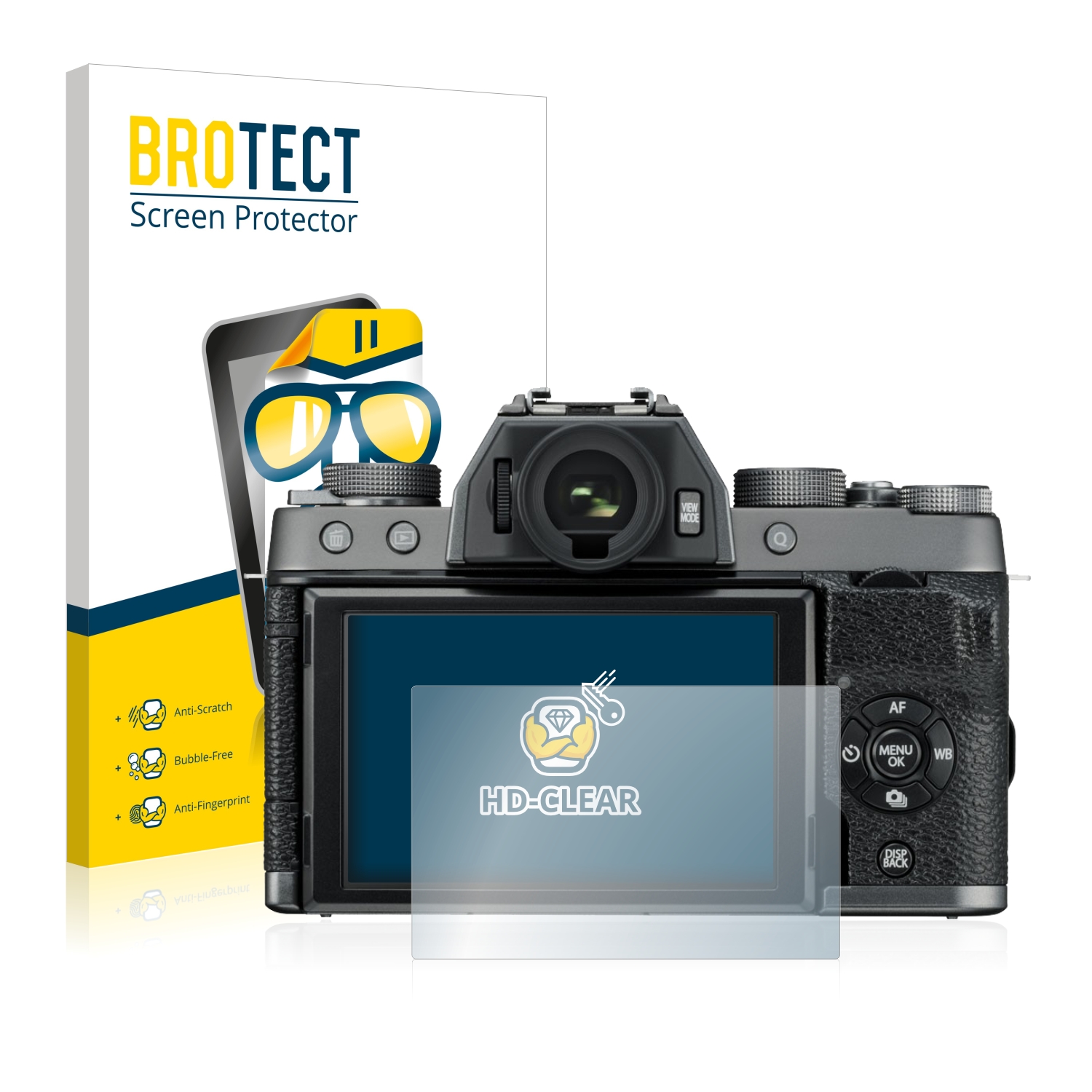 2x BROTECT Displayschutz-Folie pro Fujifilm X-T100