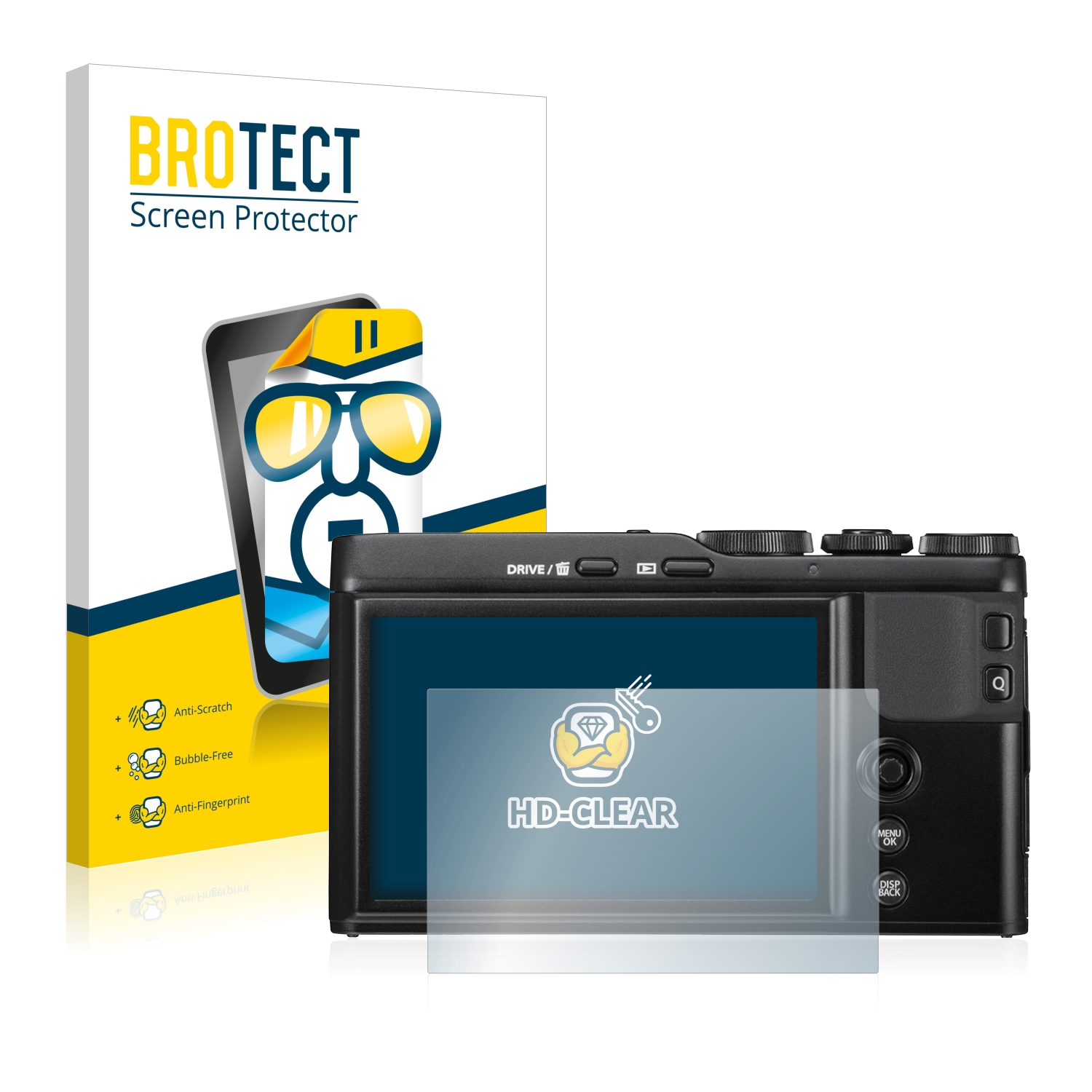 2x BROTECT Displayschutz-Folie pro Fujifilm XF10