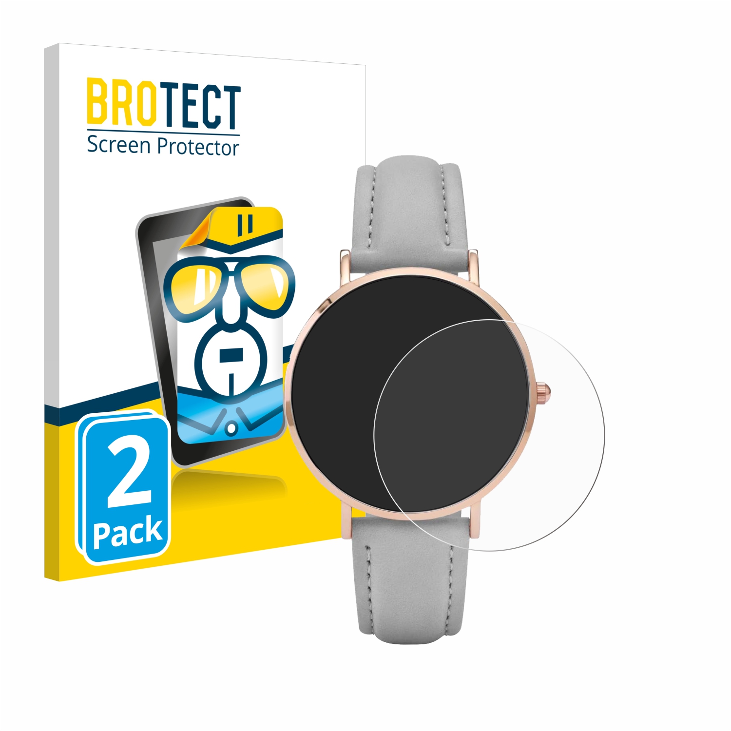 2x BROTECT Displayschutz-Folie pro Cluse La Boheme (38 mm)