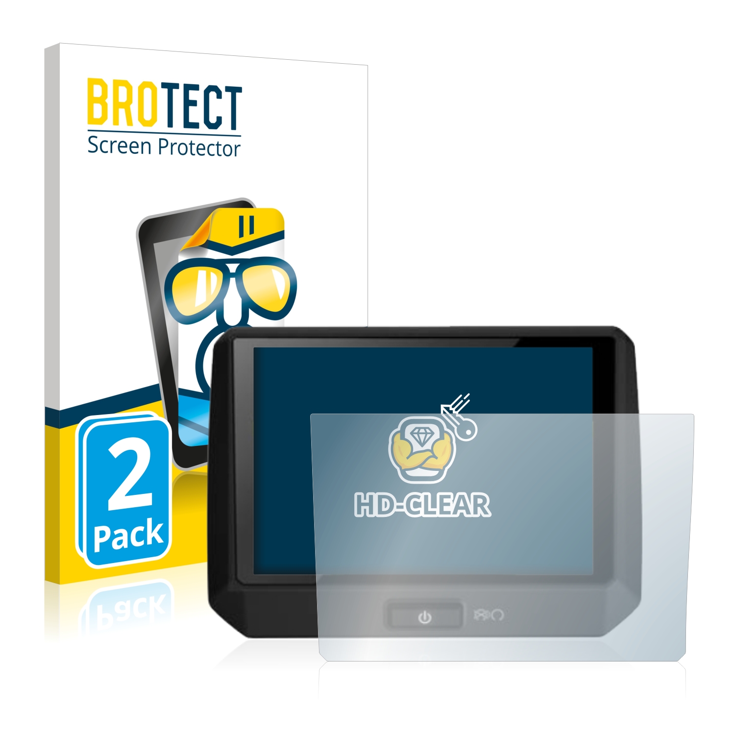 2x BROTECT Displayschutz-Folie pro Flyer displej D1