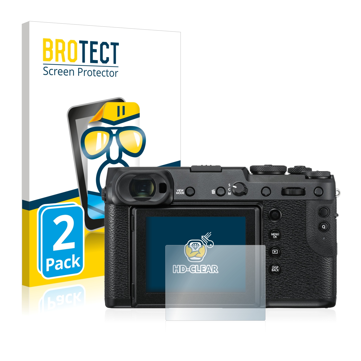 2x BROTECT Displayschutz-Folie pro Fujifilm GFX 50R