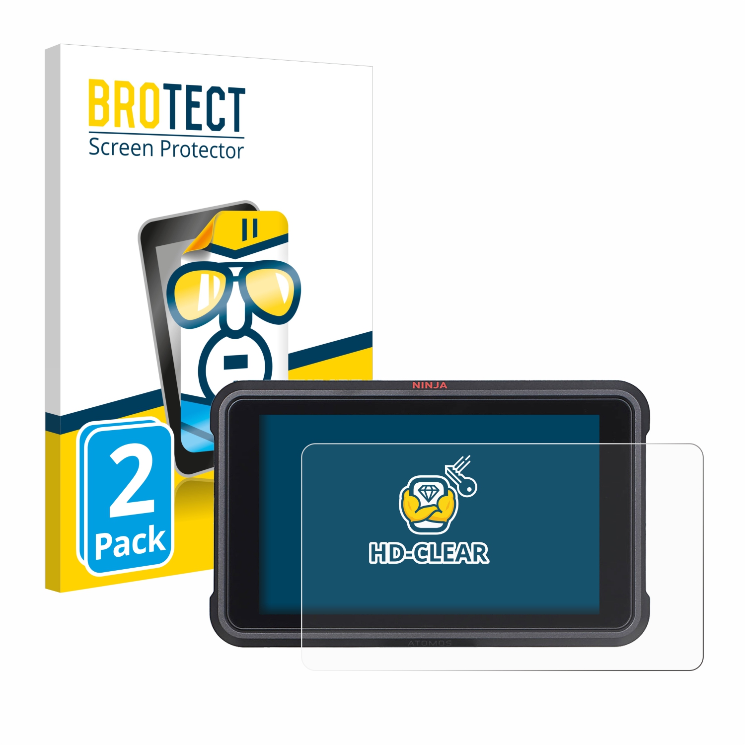 2x BROTECT Displayschutz-Folie pro Atomos Ninja V