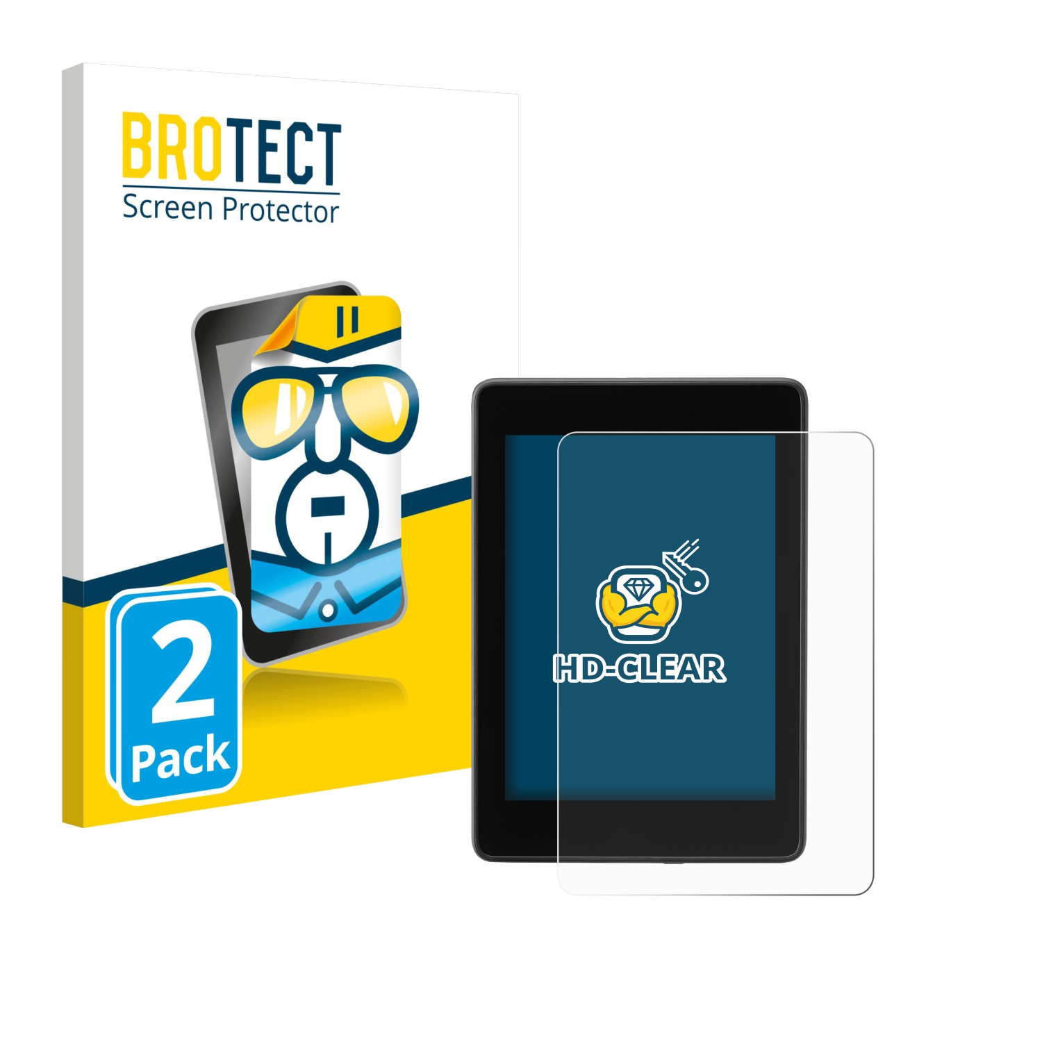 2x BROTECT Displayschutz-Folie pro Amazon Kindle Paperwhite 2018 (10. Gen.)