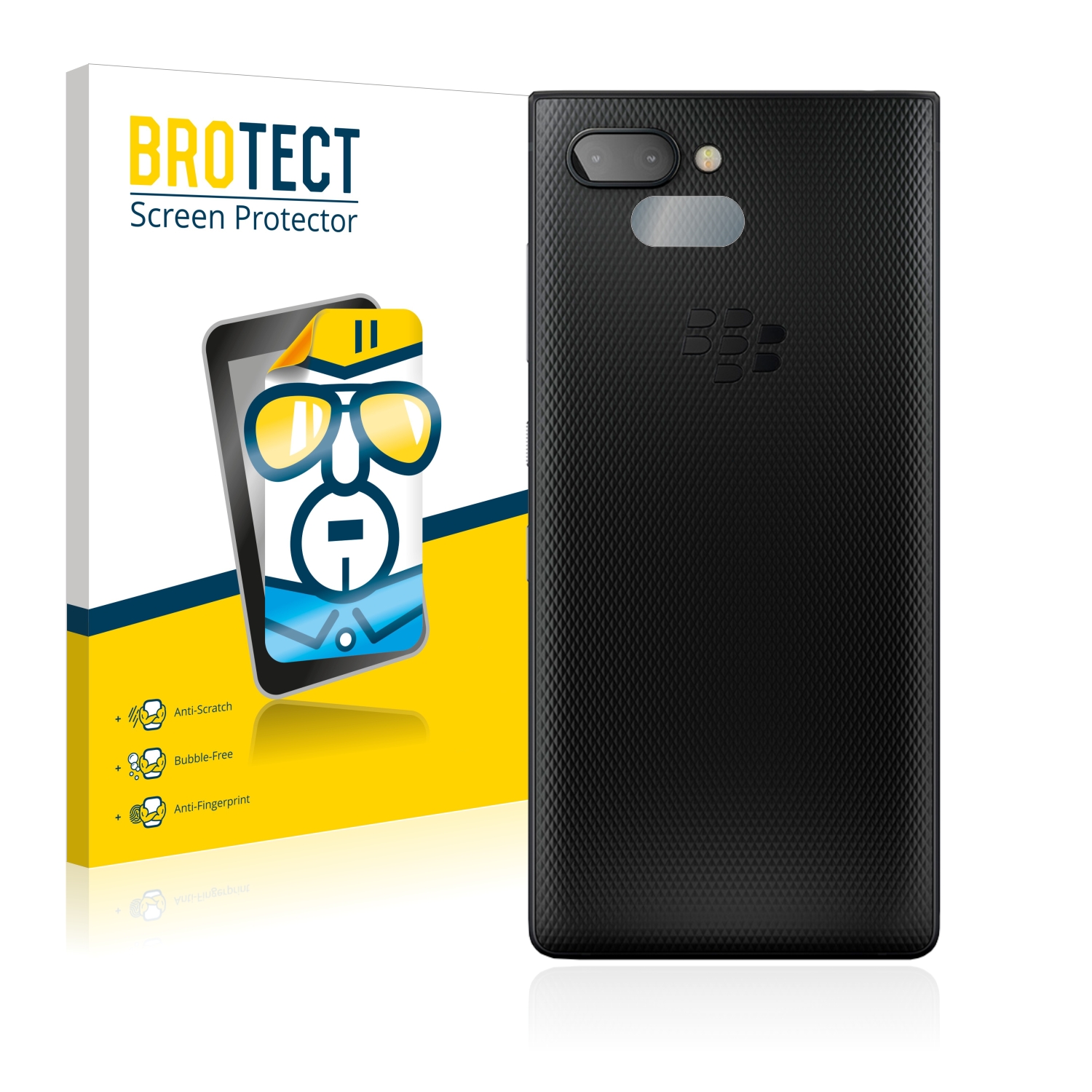 2x BROTECT Displayschutz-Folie pro BlackBerry Key2 (pouze kamera)