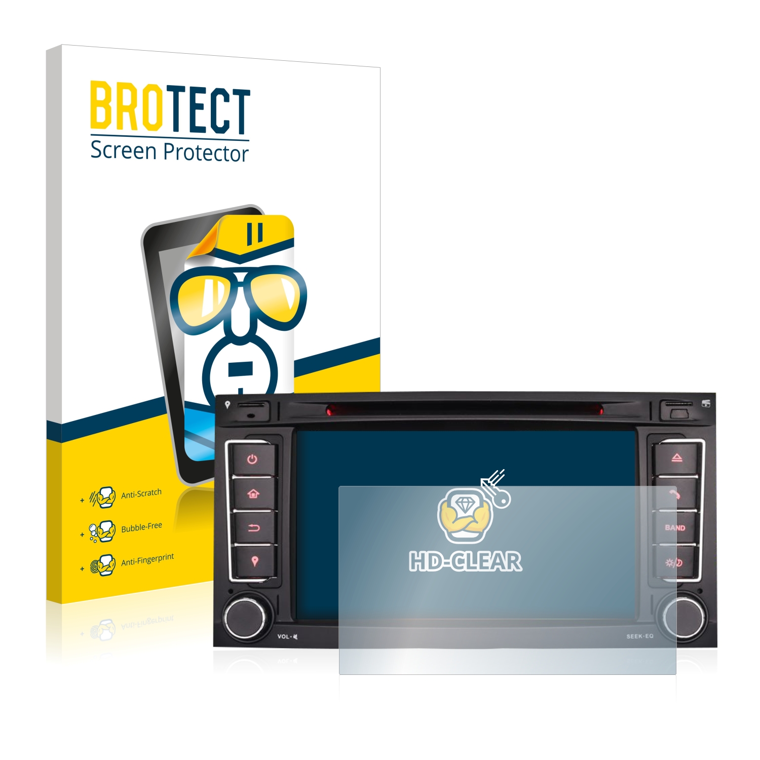 2x BROTECT Displayschutz-Folie pro Erisin ES 7856T 7