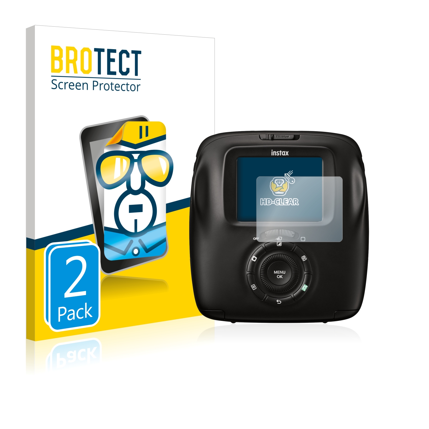 2x BROTECT Displayschutz-Folie pro Fujifilm Instax Square SQ20