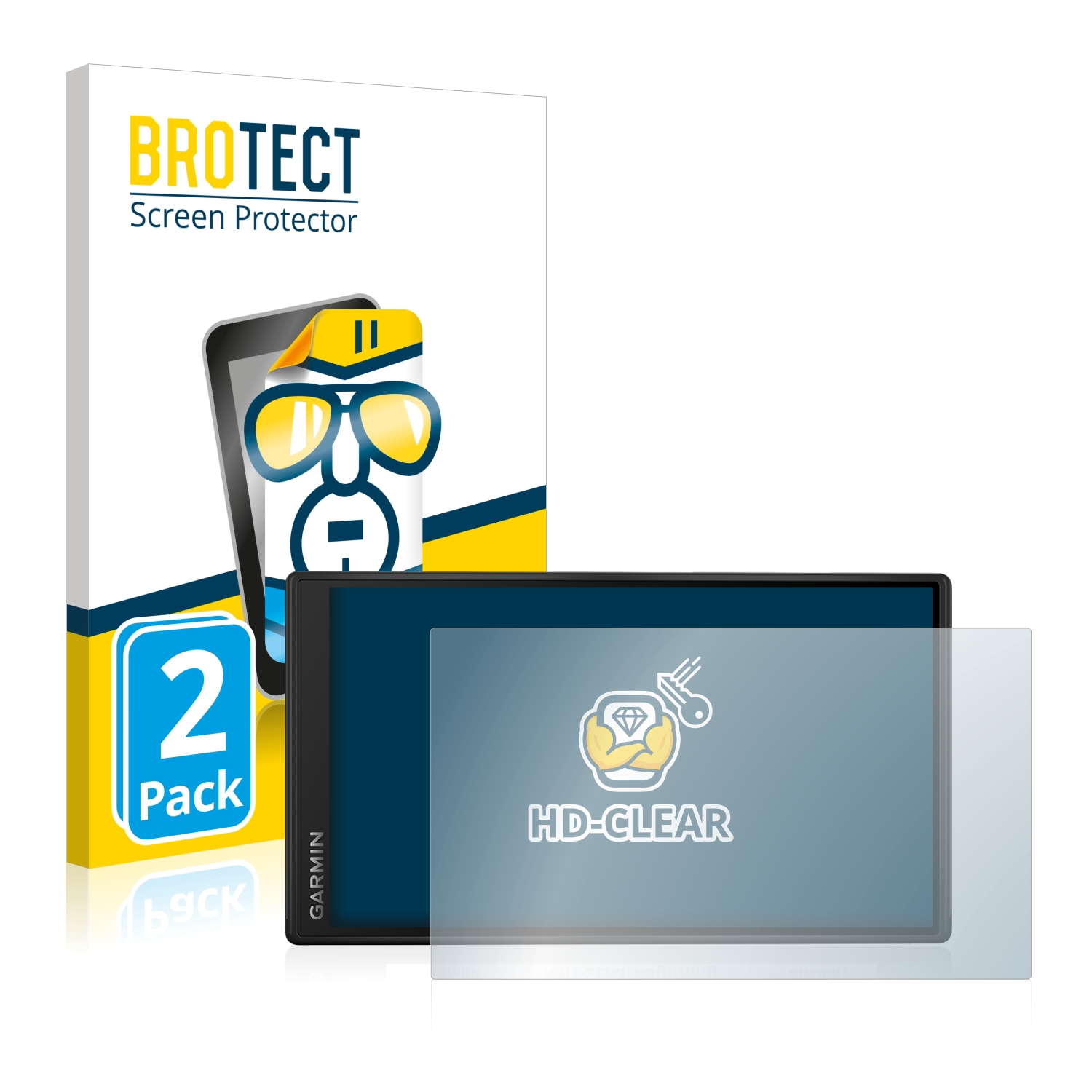 2x BROTECT Displayschutz-Folie pro Garmin DriveSmart 55