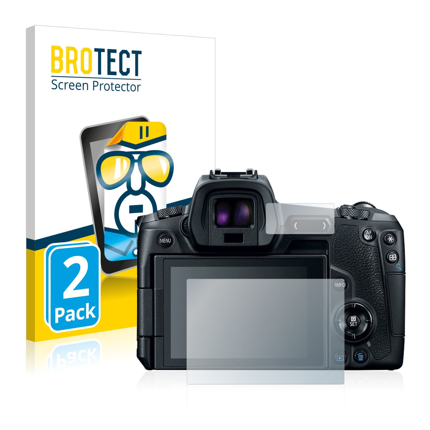 2x BROTECT Displayschutz-Folie pro Canon EOS R