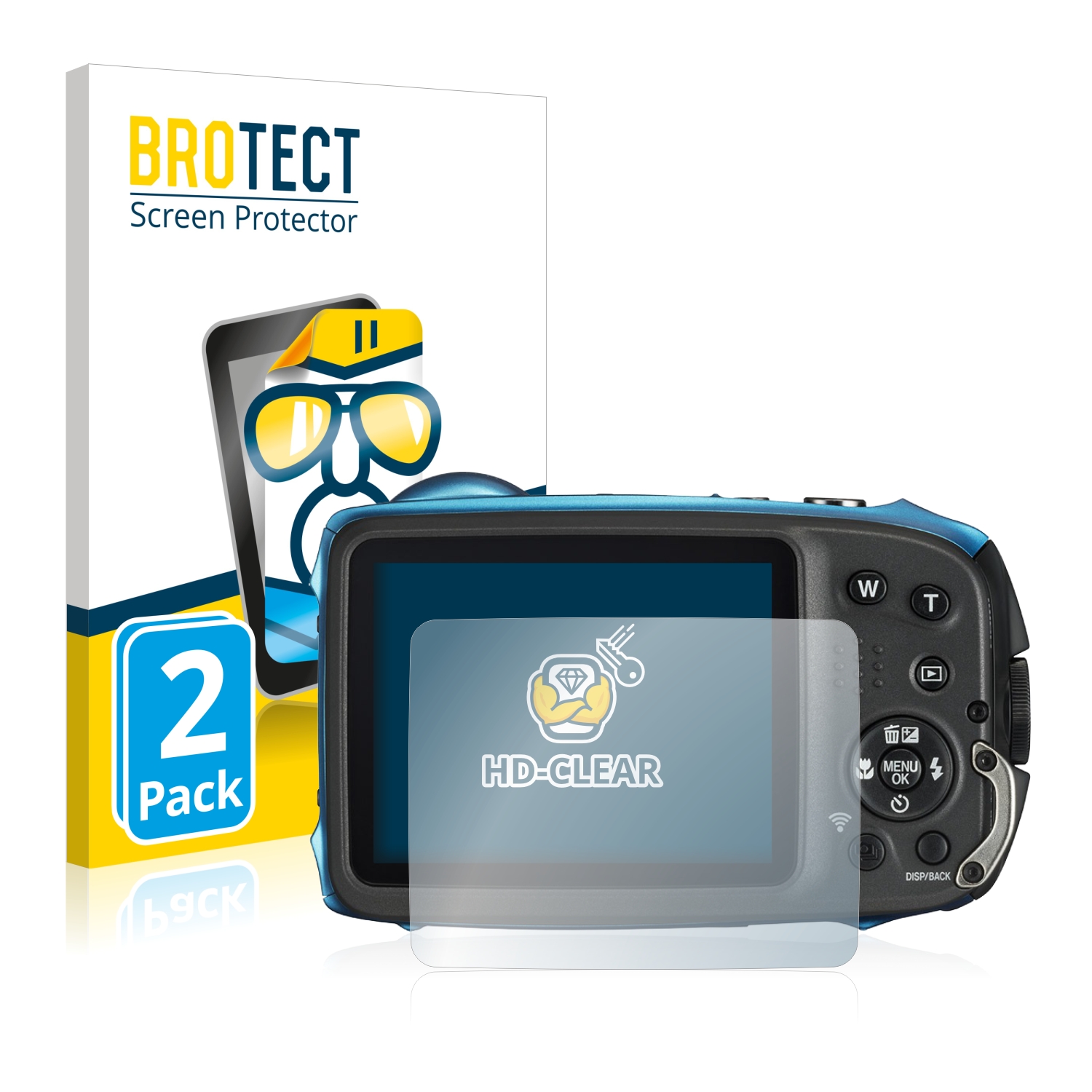 2x BROTECT Displayschutz-Folie pro Fujifilm FinePix XP140