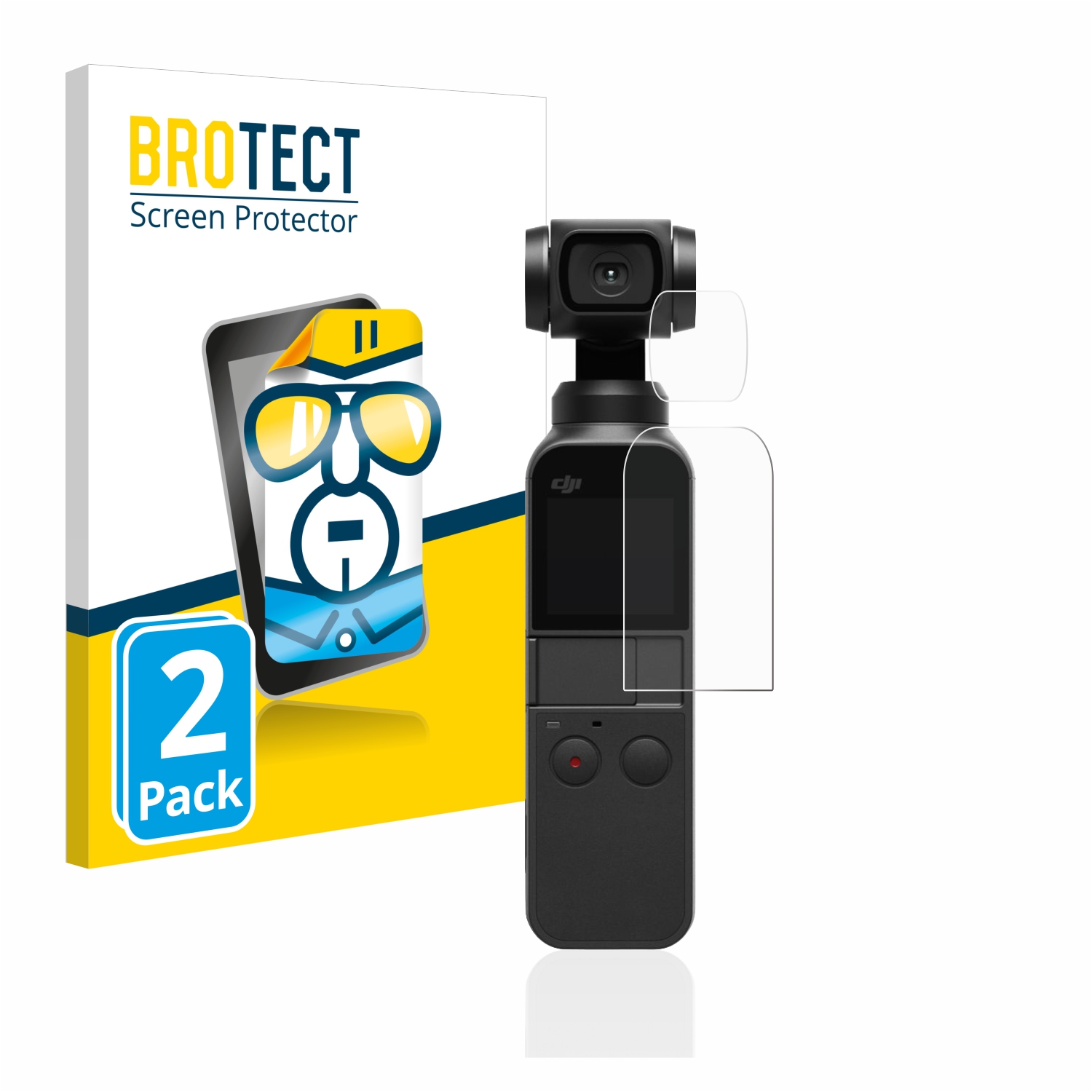 2x BROTECT Displayschutz-Folie pro DJI Osmo Pocket (displej + čočka)