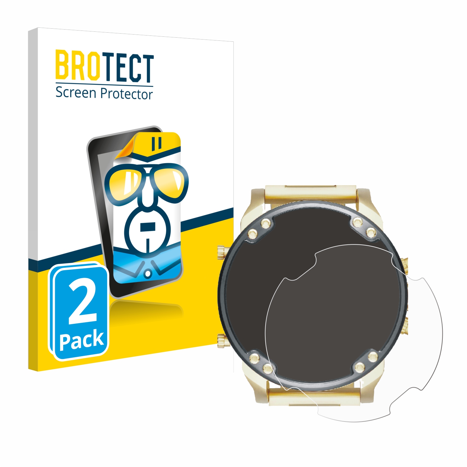 2x BROTECT Displayschutz-Folie pro Diesel DZ7333 Mr. Daddy 2.0