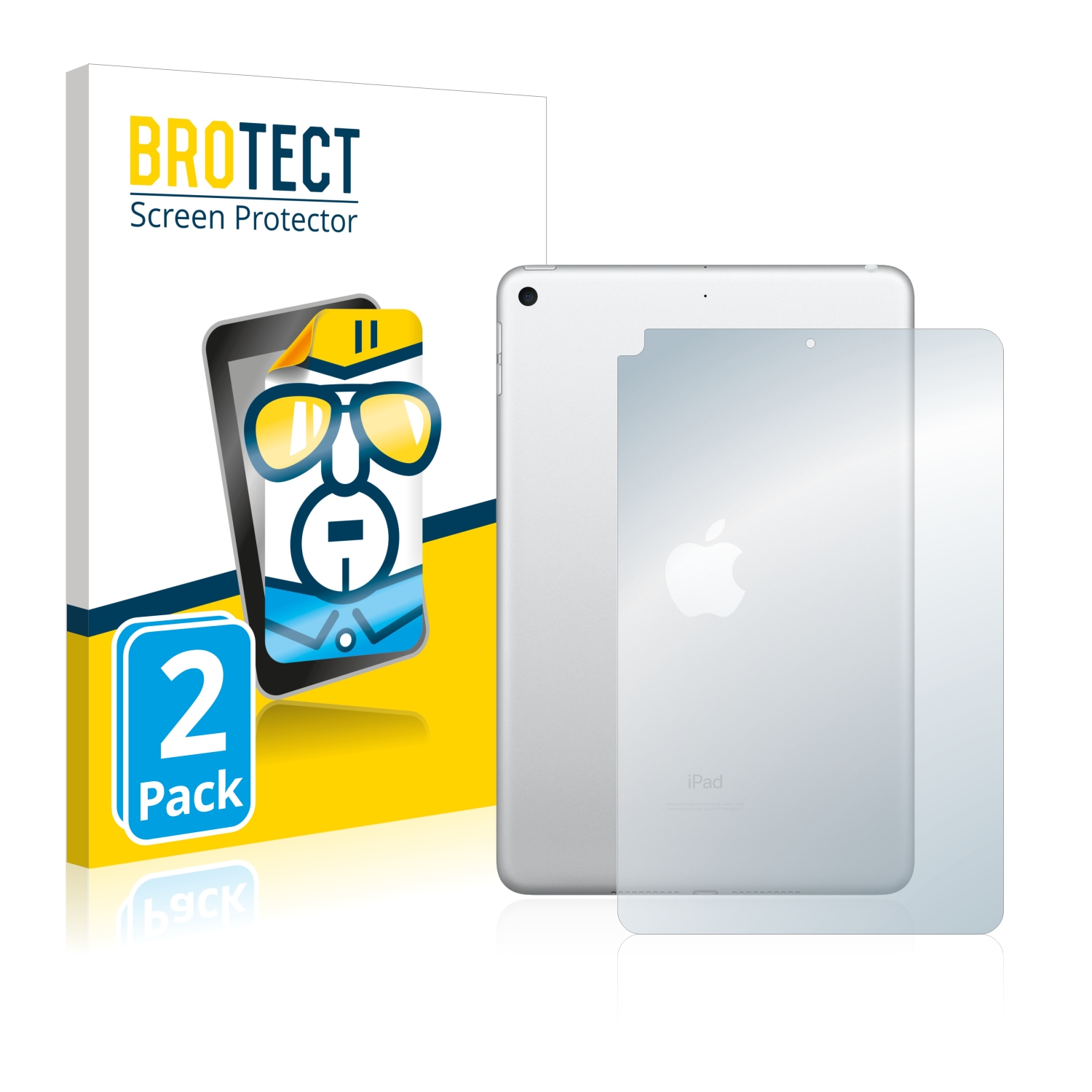 2x BROTECT Displayschutz-Folie pro Apple iPad Mini 5 2019 (zadní strana, 5. Gen.)