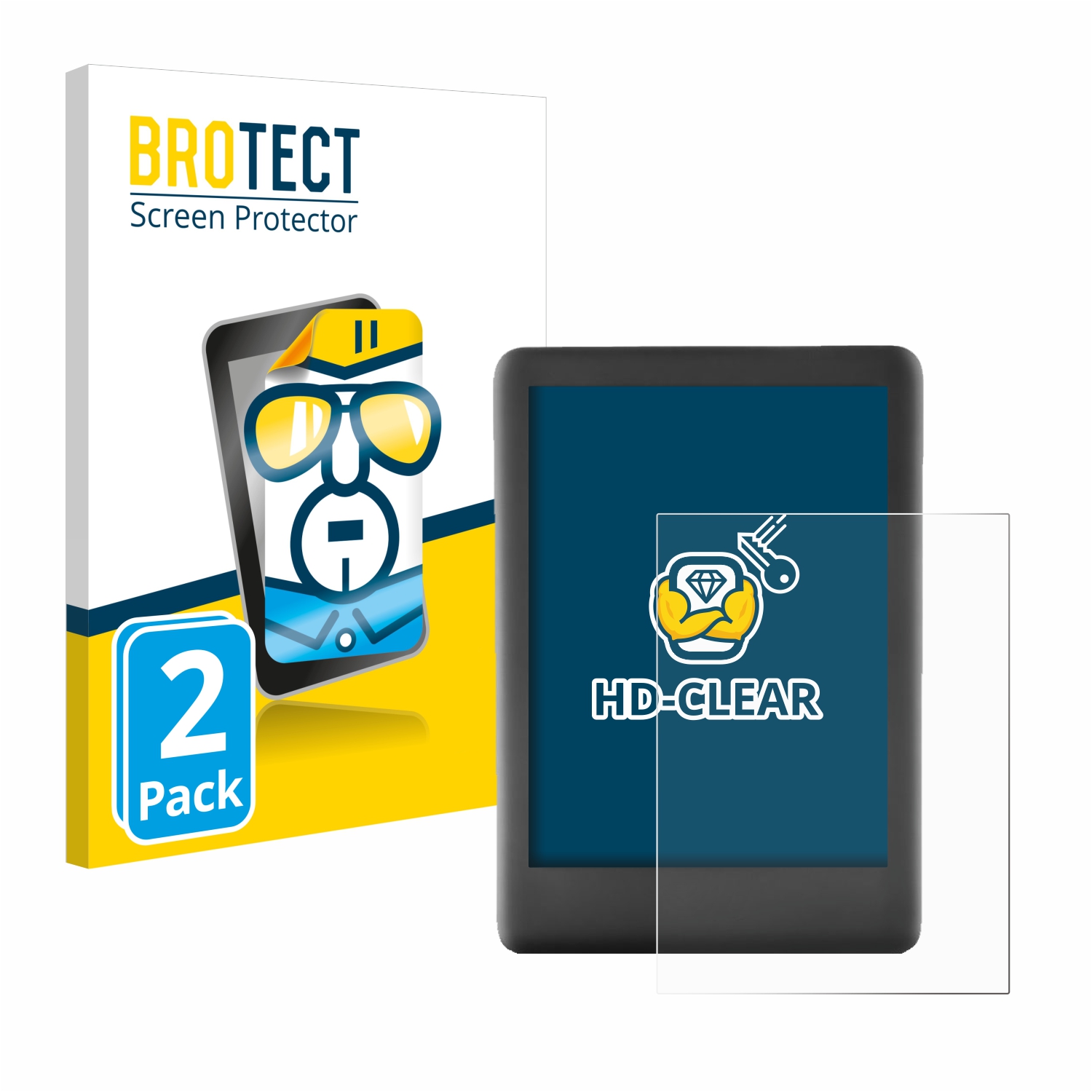 2x BROTECT Displayschutz-Folie pro Amazon Kindle 2019 (10. Gen.)