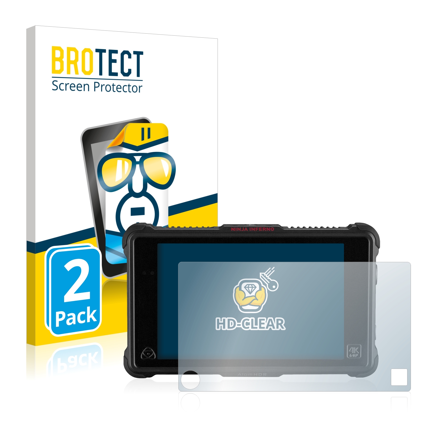 2x BROTECT Displayschutz-Folie pro Atomos Ninja Inferno