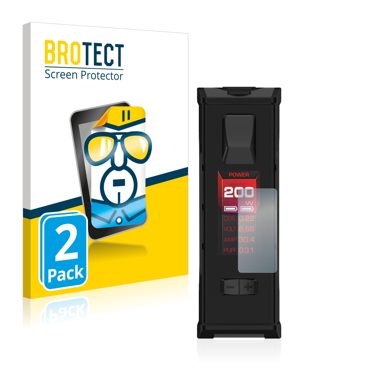 2x BROTECT Displayschutz-Folie pro GeekVape Aegis Legend