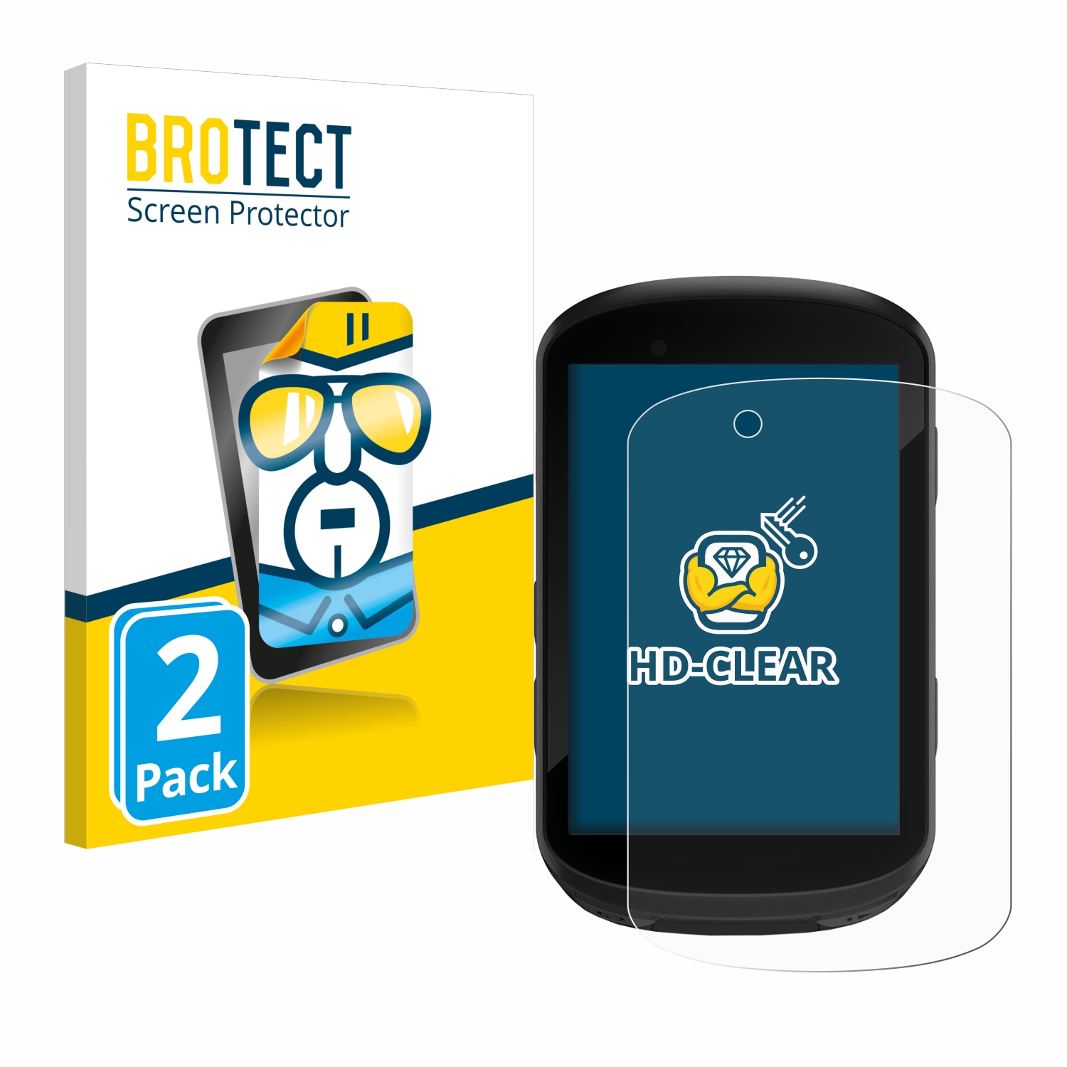 2x BROTECT Displayschutz-Folie pro Garmin Edge 830