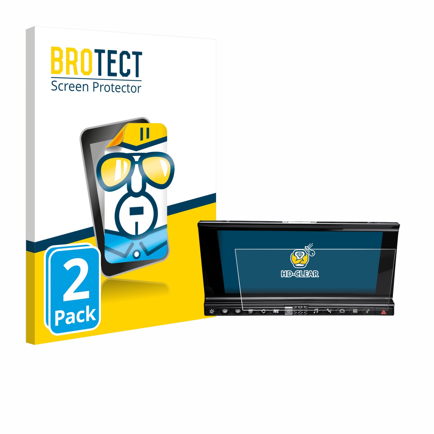 2x BROTECT Displayschutz-Folie pro DS 7 Crossback Infotainmentsystem