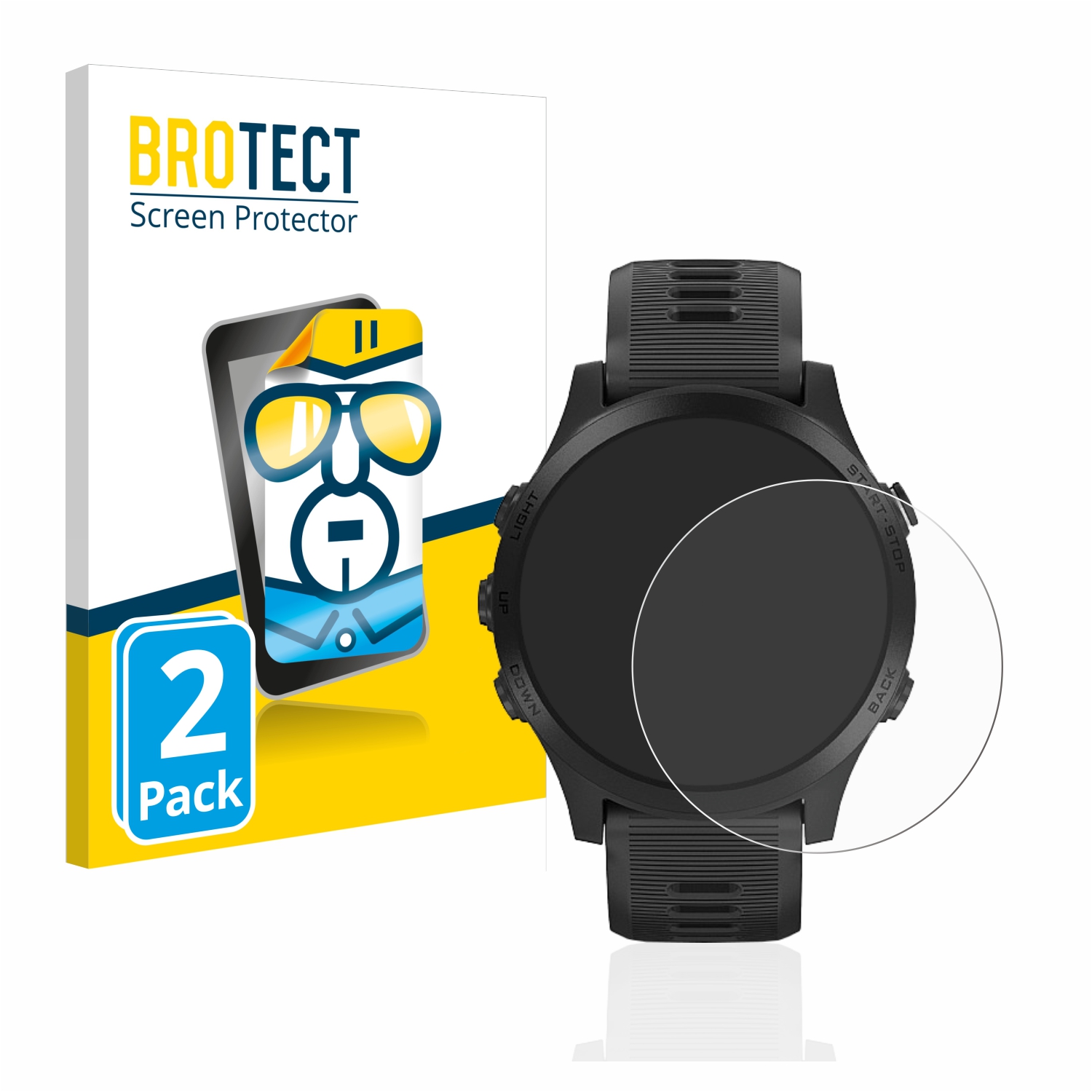 2x BROTECT Displayschutz-Folie pro Garmin Forerunner 945