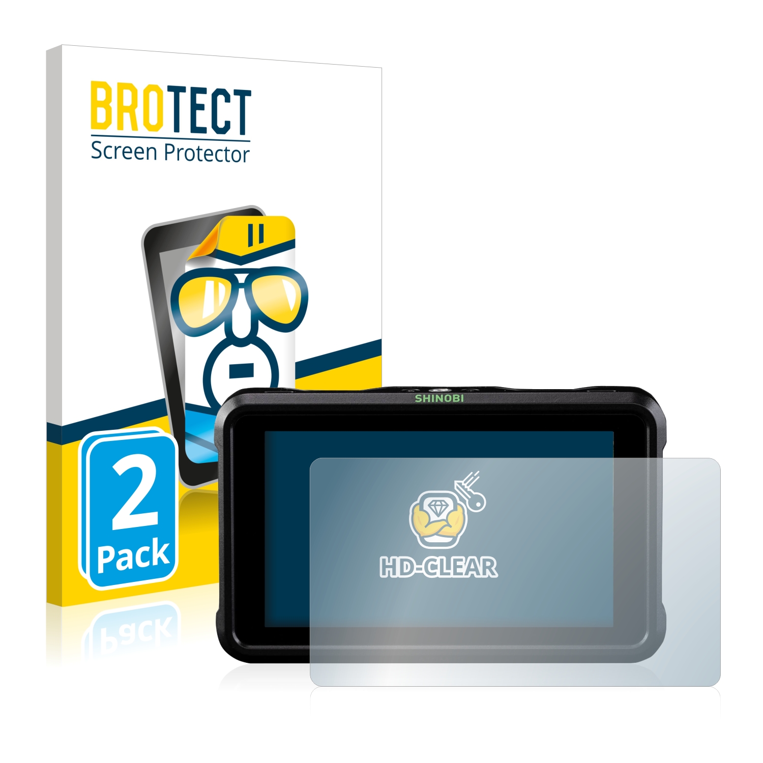 2x BROTECT Displayschutz-Folie pro Atomos Shinobi SDI