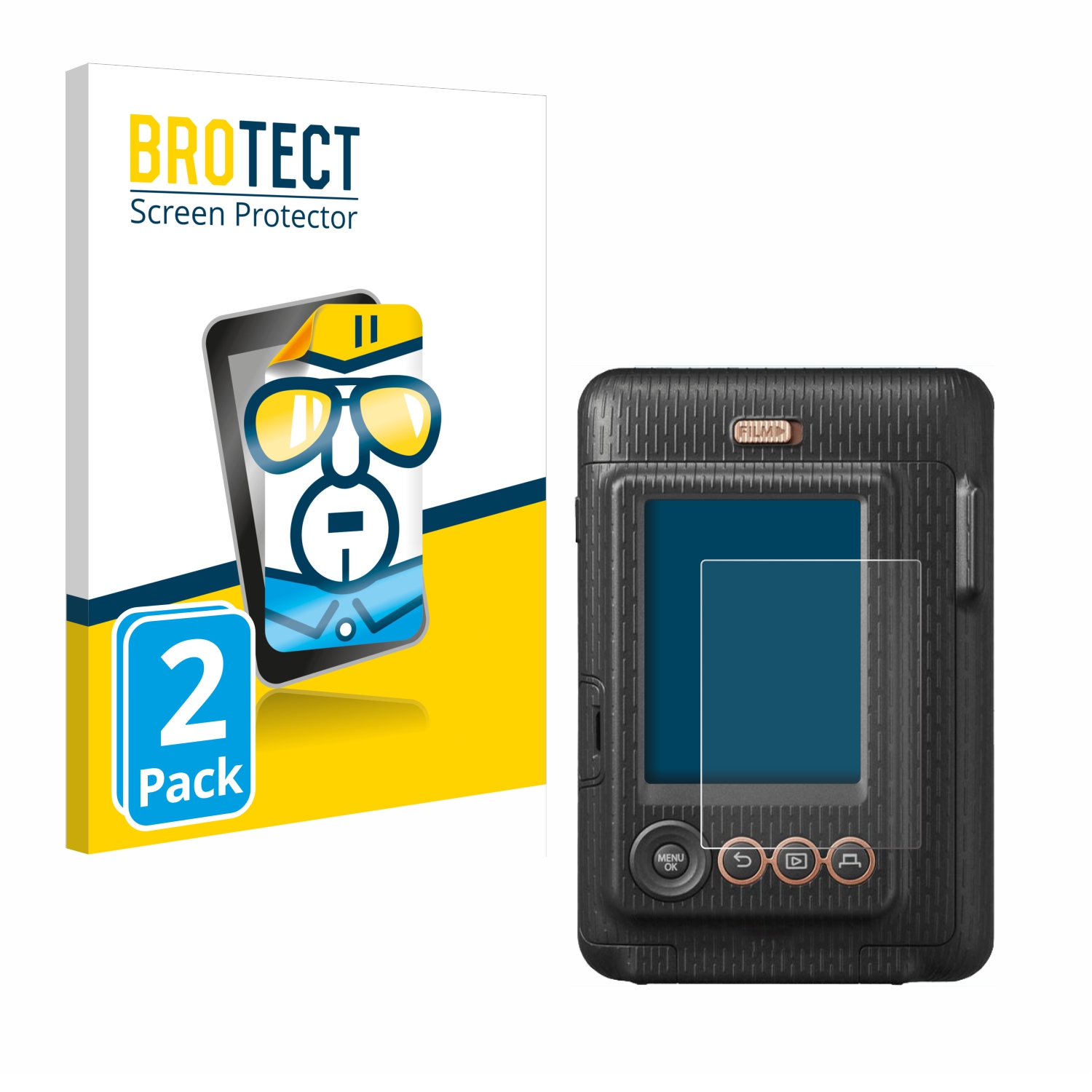 2x BROTECT Displayschutz-Folie pro Fujifilm Instax Mini LiPlay
