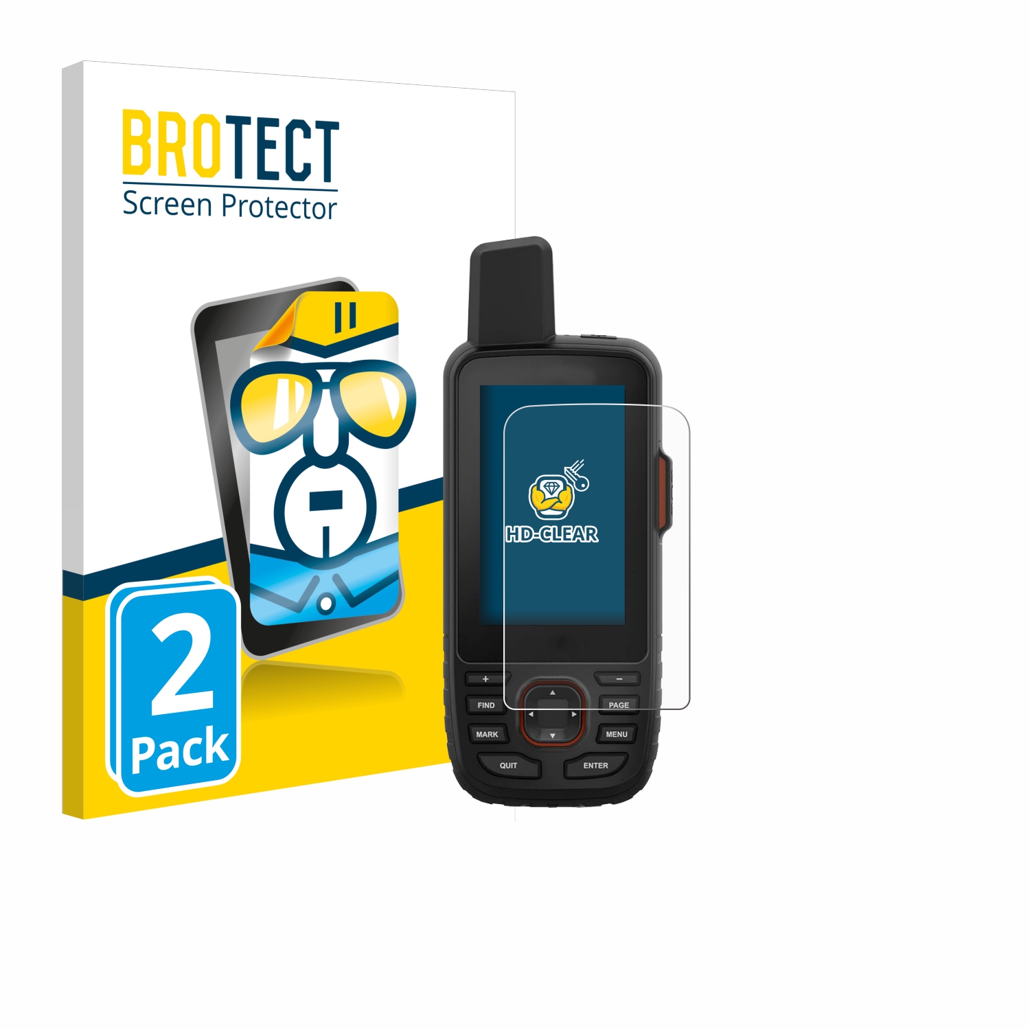 2x BROTECT Displayschutz-Folie pro Garmin GPSMAP 66i