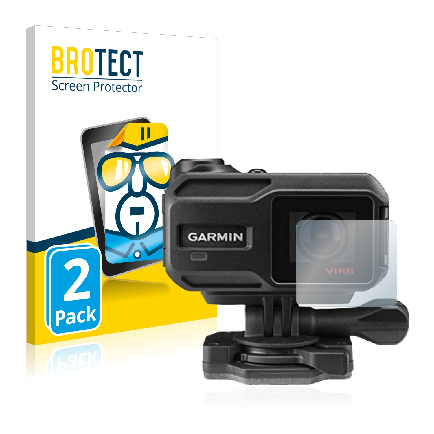 2x BROTECT Displayschutz-Folie pro Garmin Virb XE (čočka)