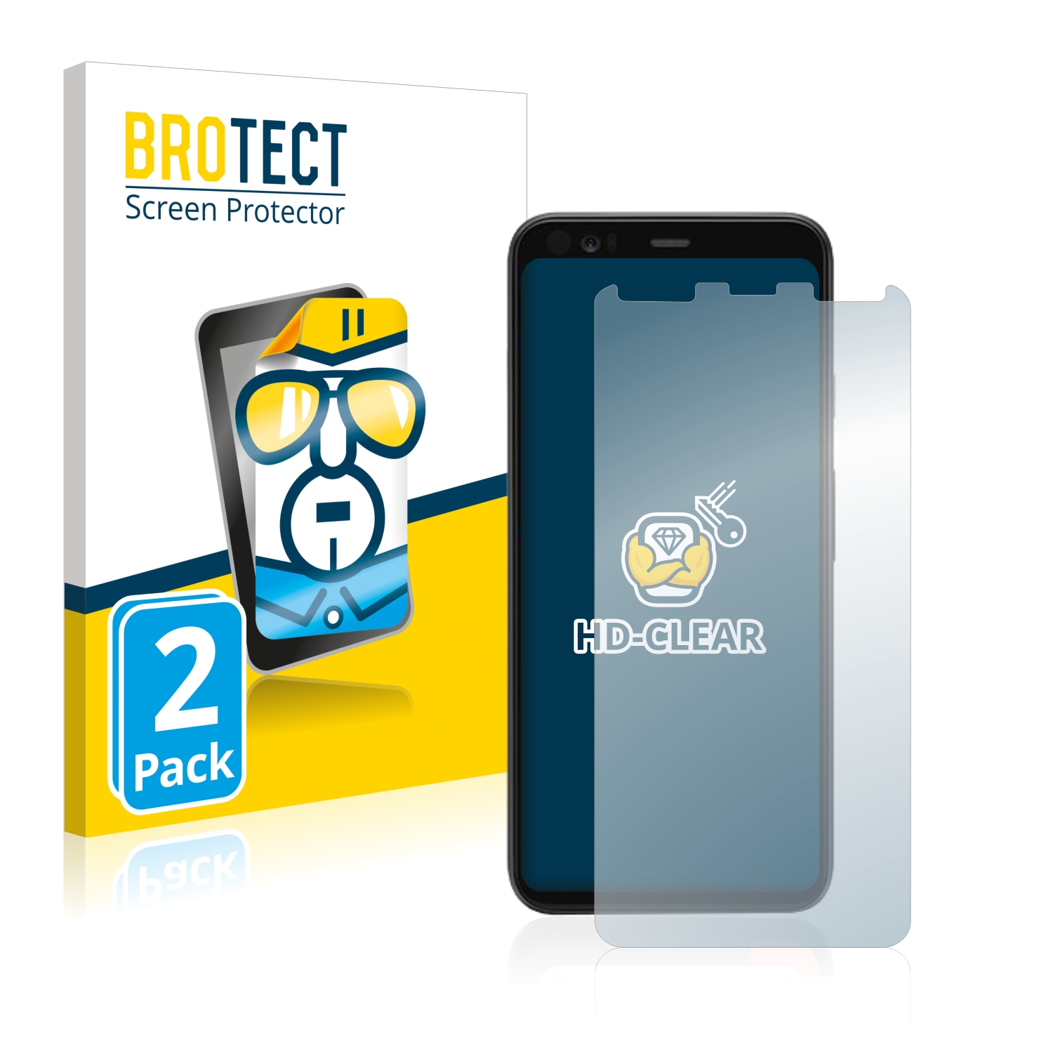 2x BROTECT Displayschutz-Folie pro Google Pixel 4