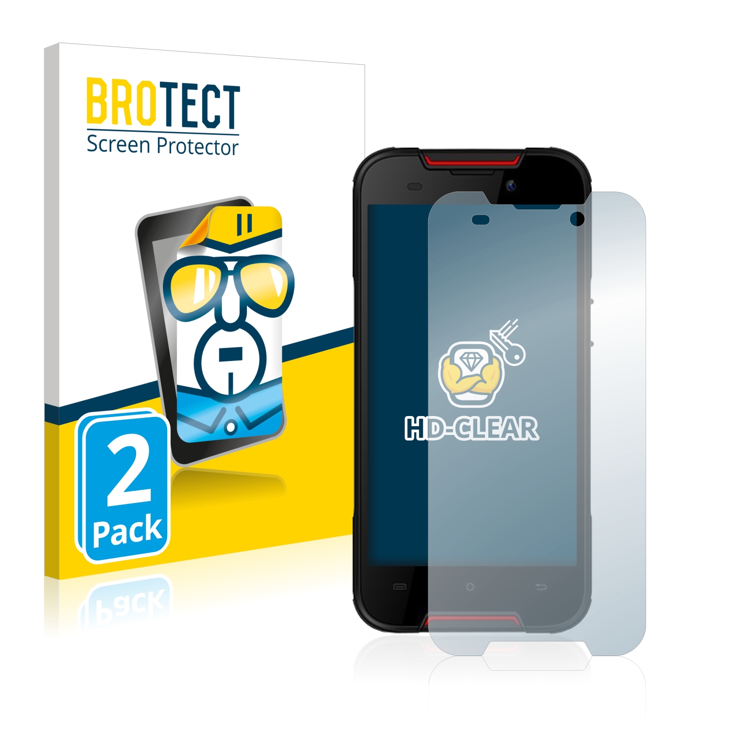 2x BROTECT Displayschutz-Folie pro Cubot Quest Lite