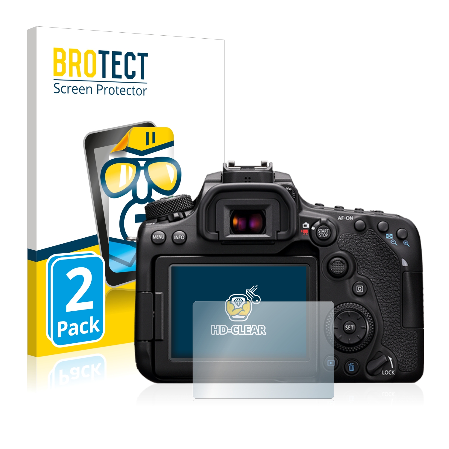 2x BROTECT Displayschutz-Folie pro Canon EOS 90D